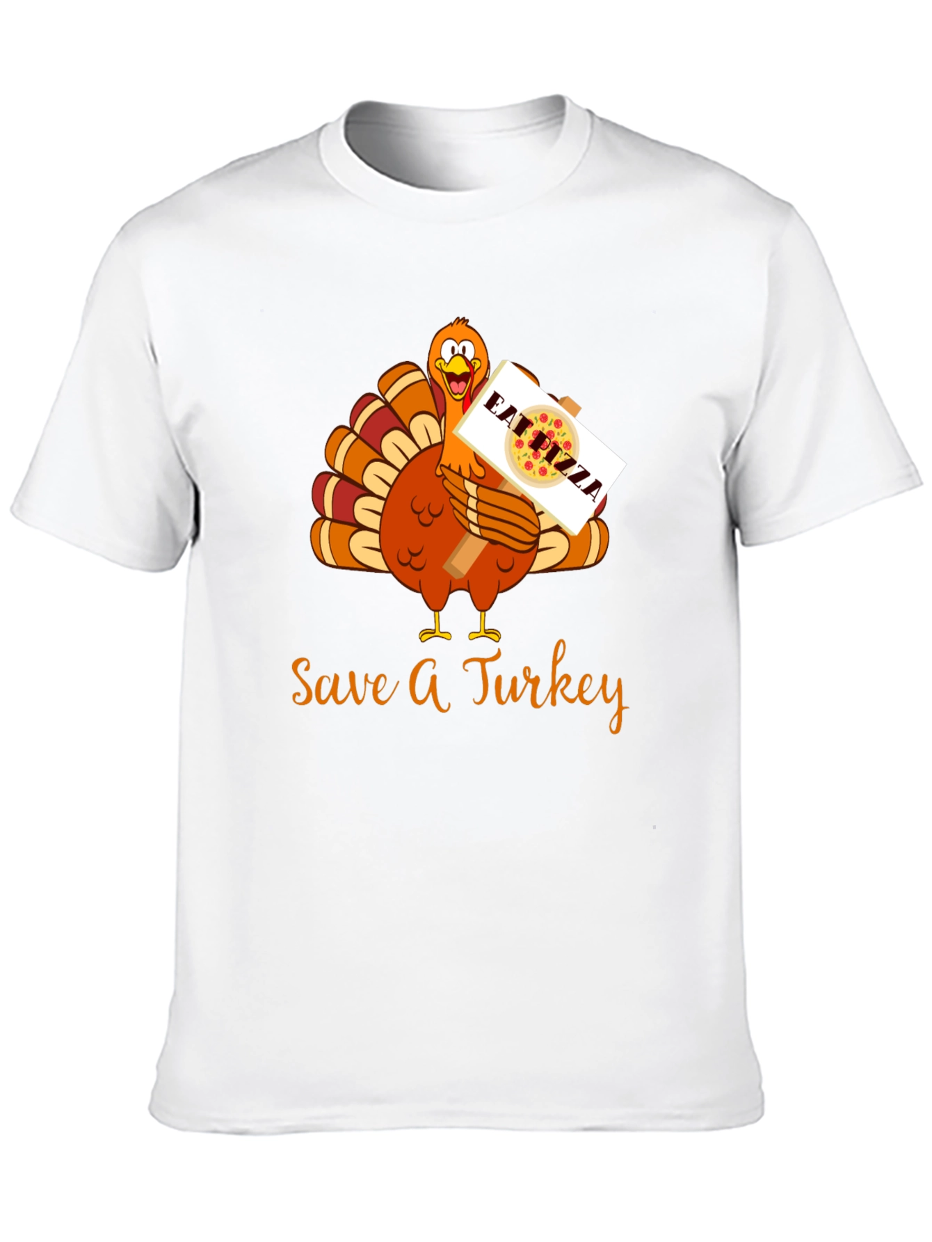 Save A Turkey Eat Pizza Thanksgiving T-Shirt