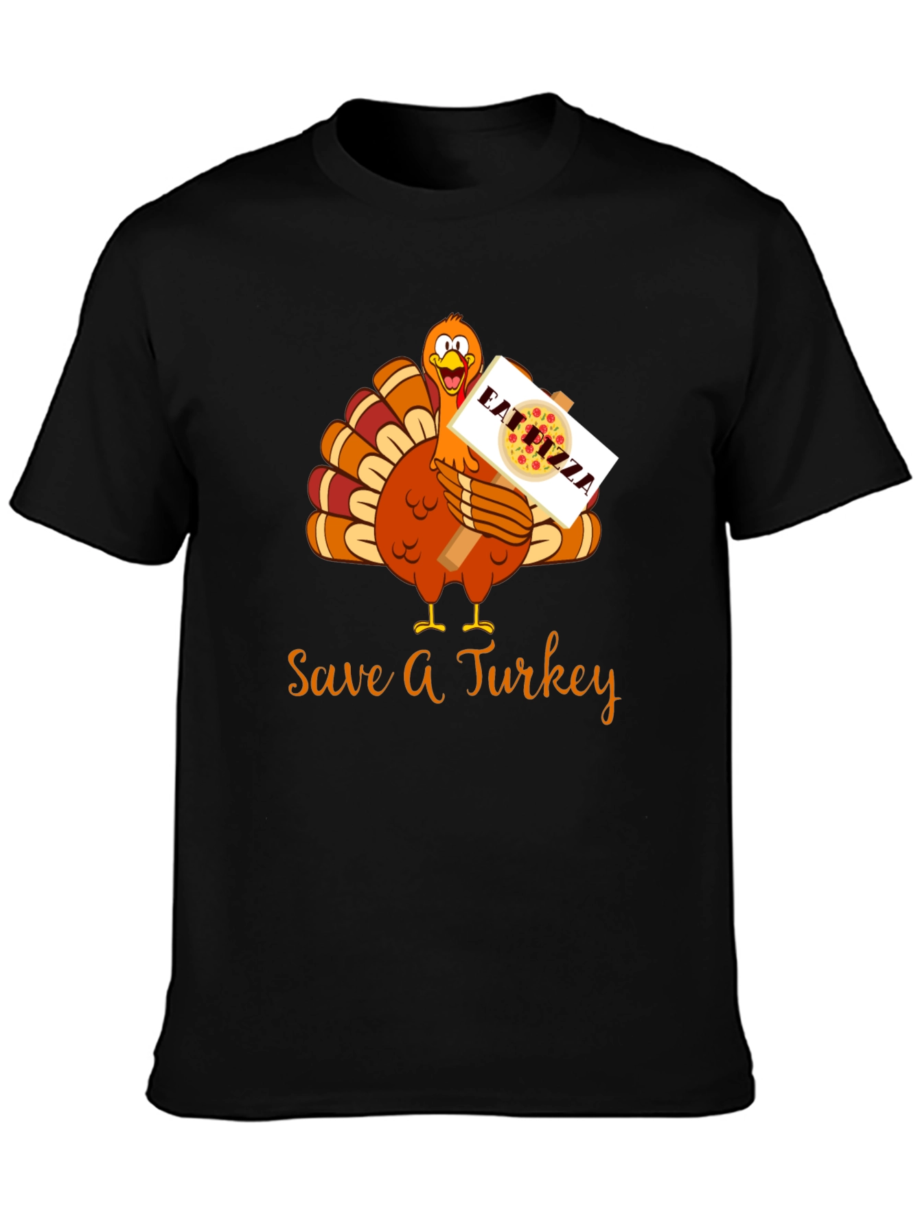 Save A Turkey Eat Pizza Thanksgiving T-Shirt
