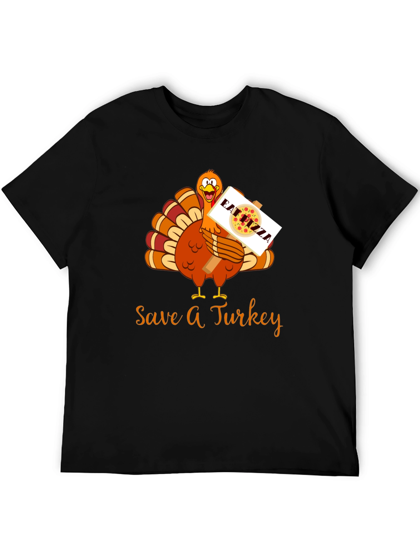 Save A Turkey Eat Pizza Thanksgiving T-Shirt
