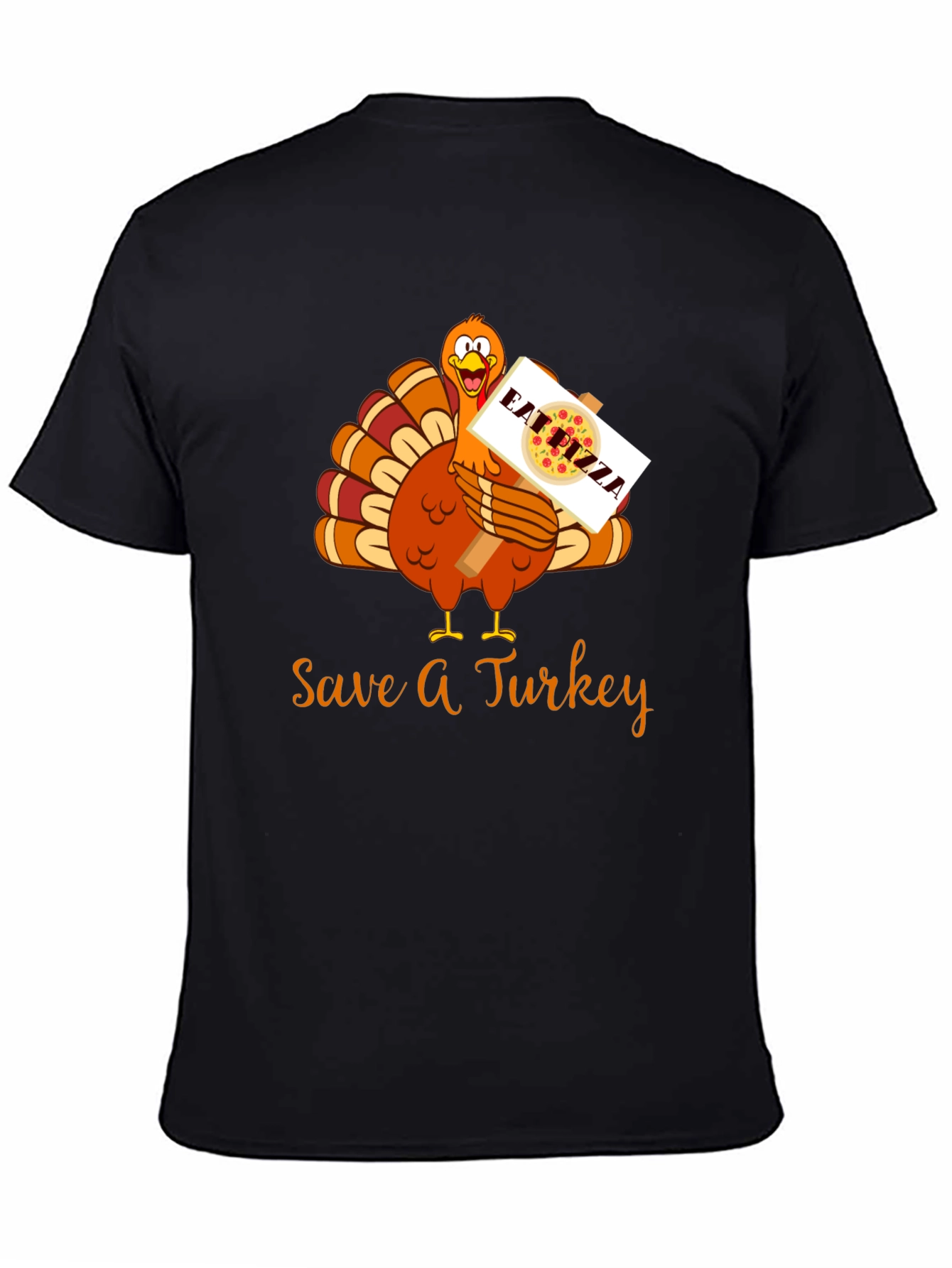 Save A Turkey Eat Pizza Thanksgiving T-Shirt