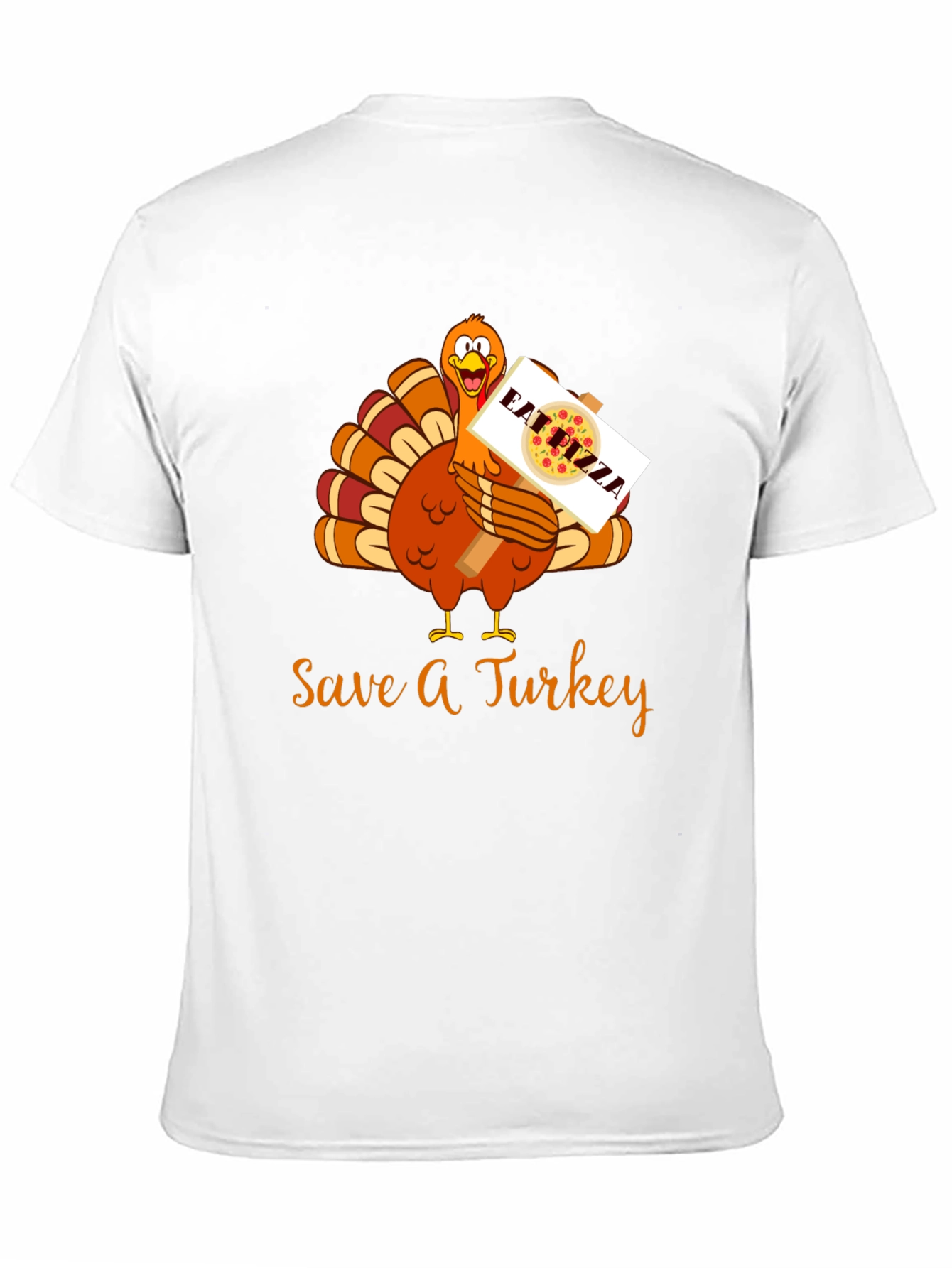 Save A Turkey Eat Pizza Thanksgiving T-Shirt