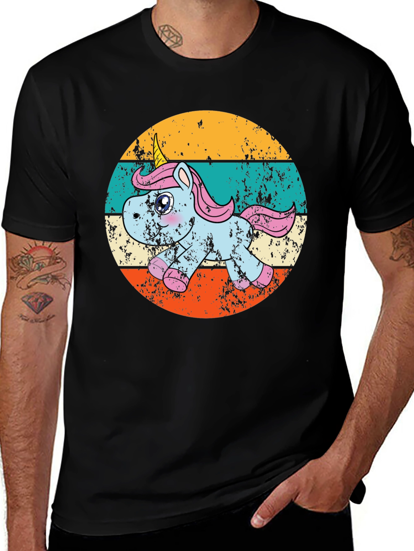Retro Unicorn Graphic T-Shirt