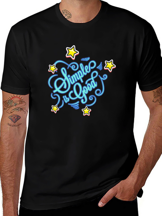 Simple Is Good Graphic Tee - Black Unisex T-Shirt