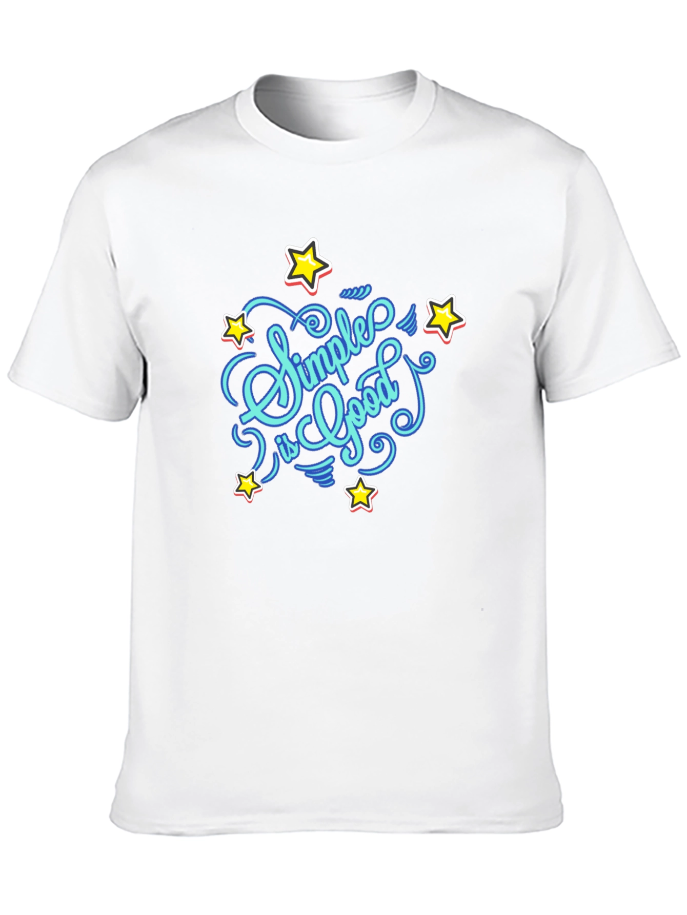 Simple Is Good Graphic Tee - Black Unisex T-Shirt