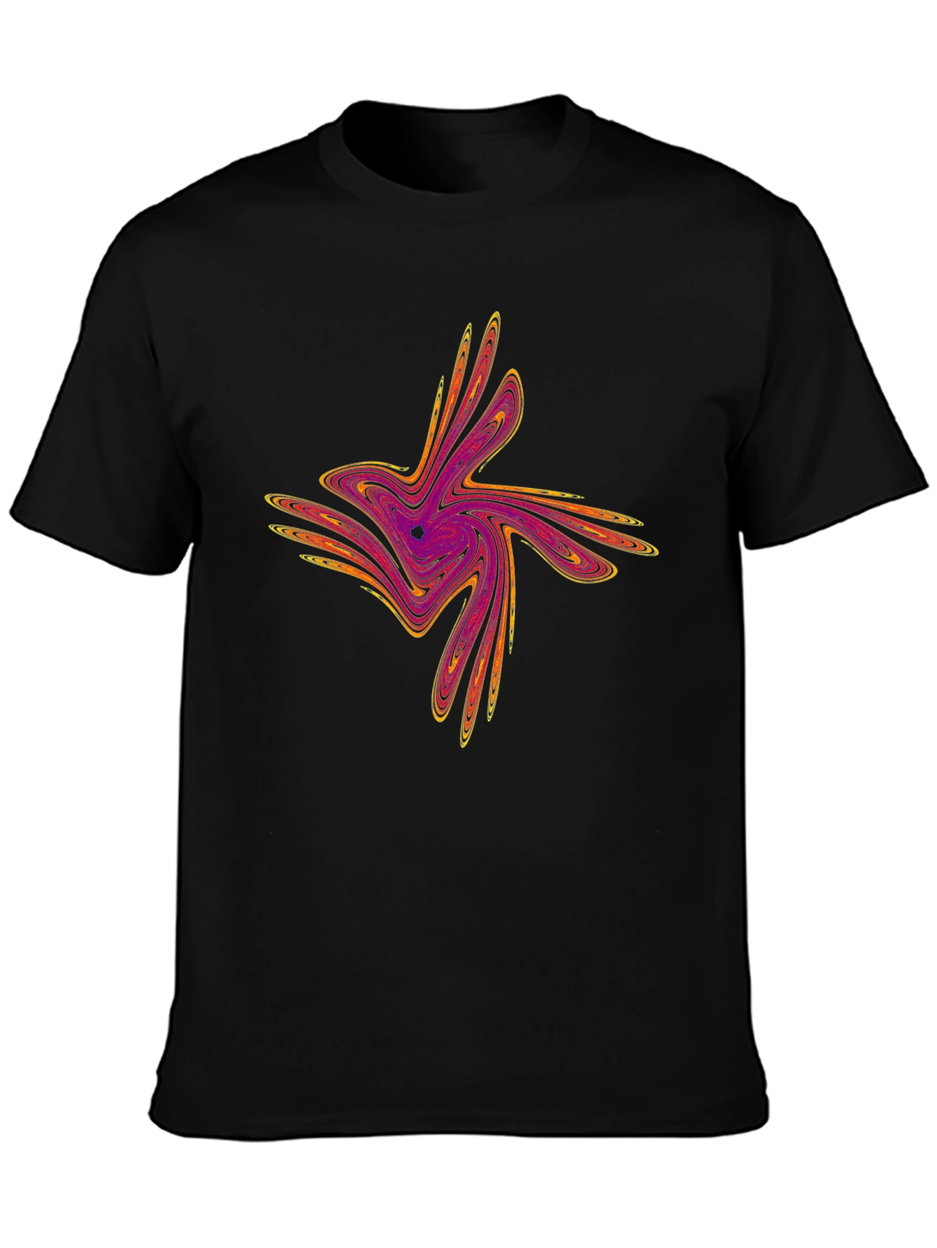 Abstract Swirl Graphic Tee