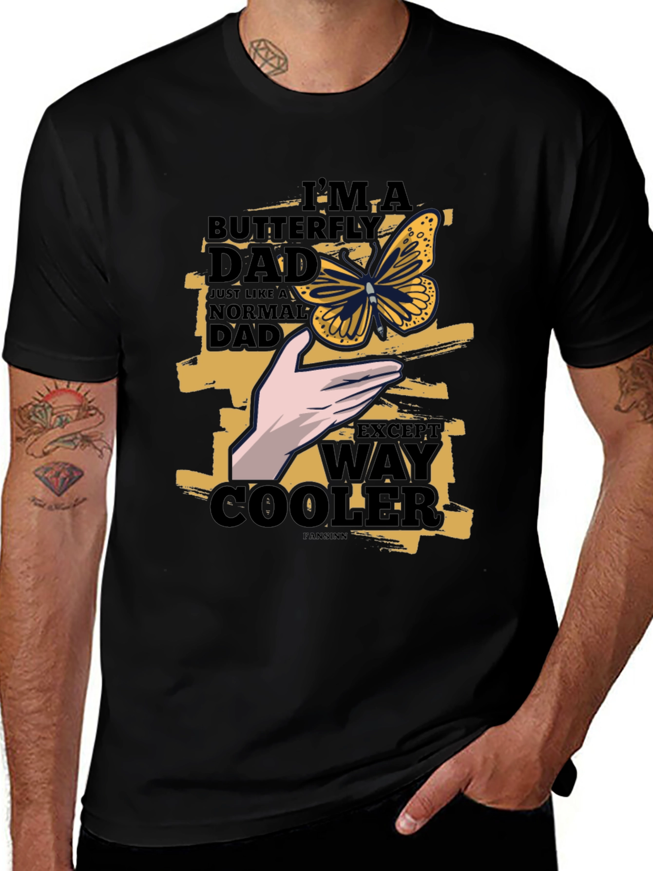 Butterfly Dad T-Shirt - Way Cooler Fathers Day Tee