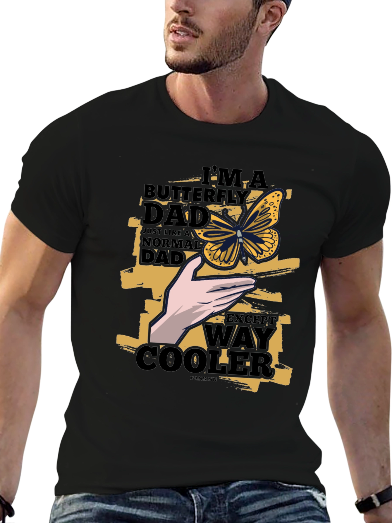 Butterfly Dad T-Shirt - Way Cooler Fathers Day Tee