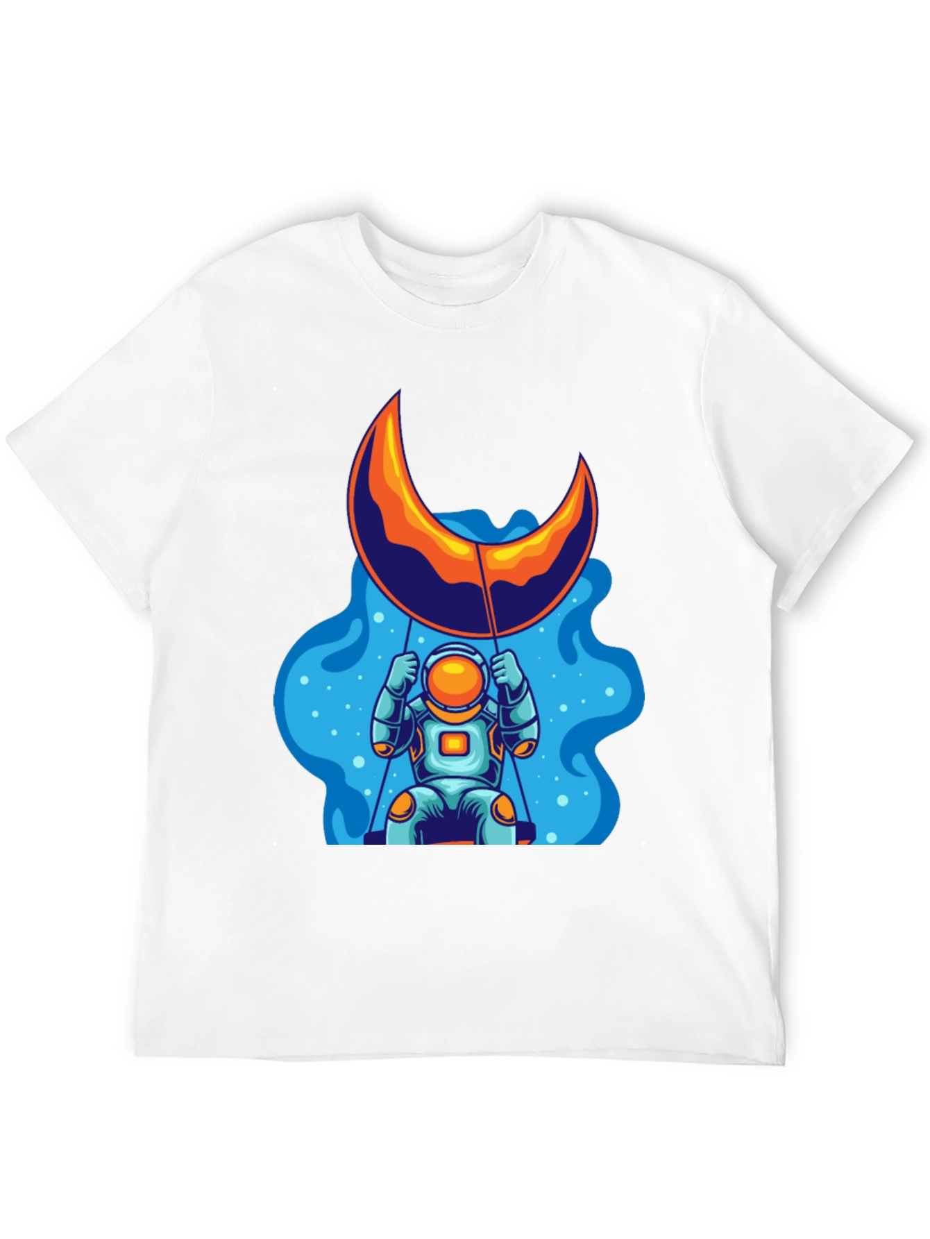 Astronaut Moon Swing Graphic Tee - Black