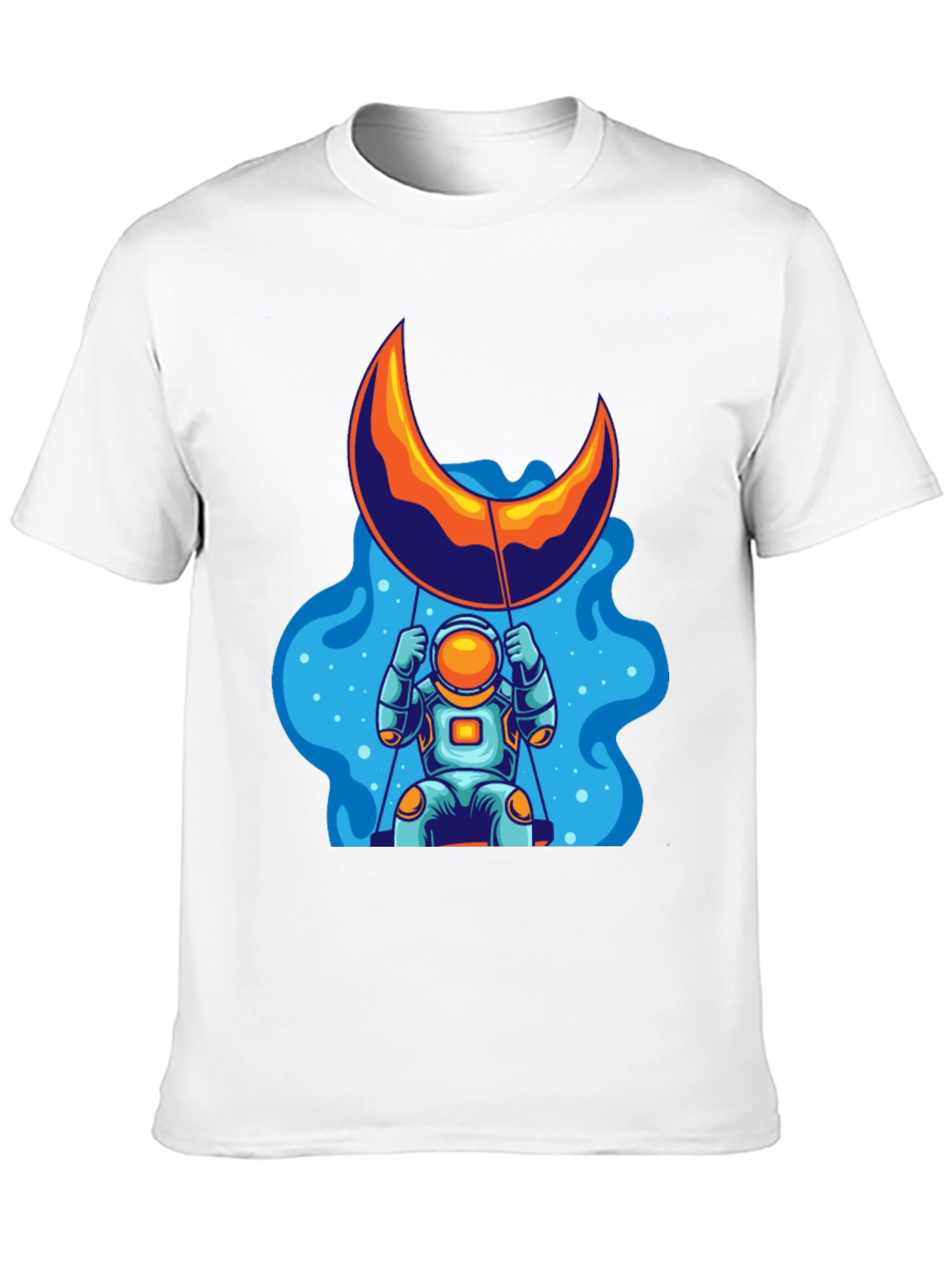 Astronaut Moon Swing Graphic Tee - Black
