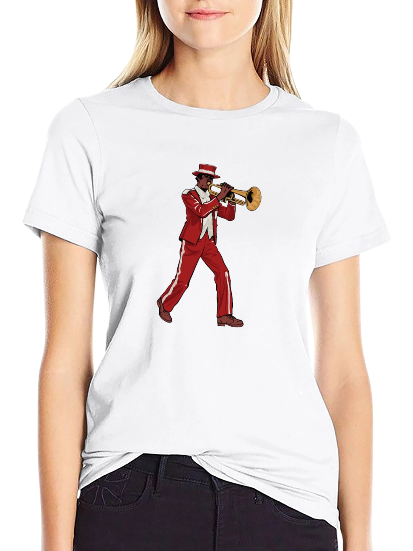 Cool Jazz Trumpet Player Graphic T-Shirt
