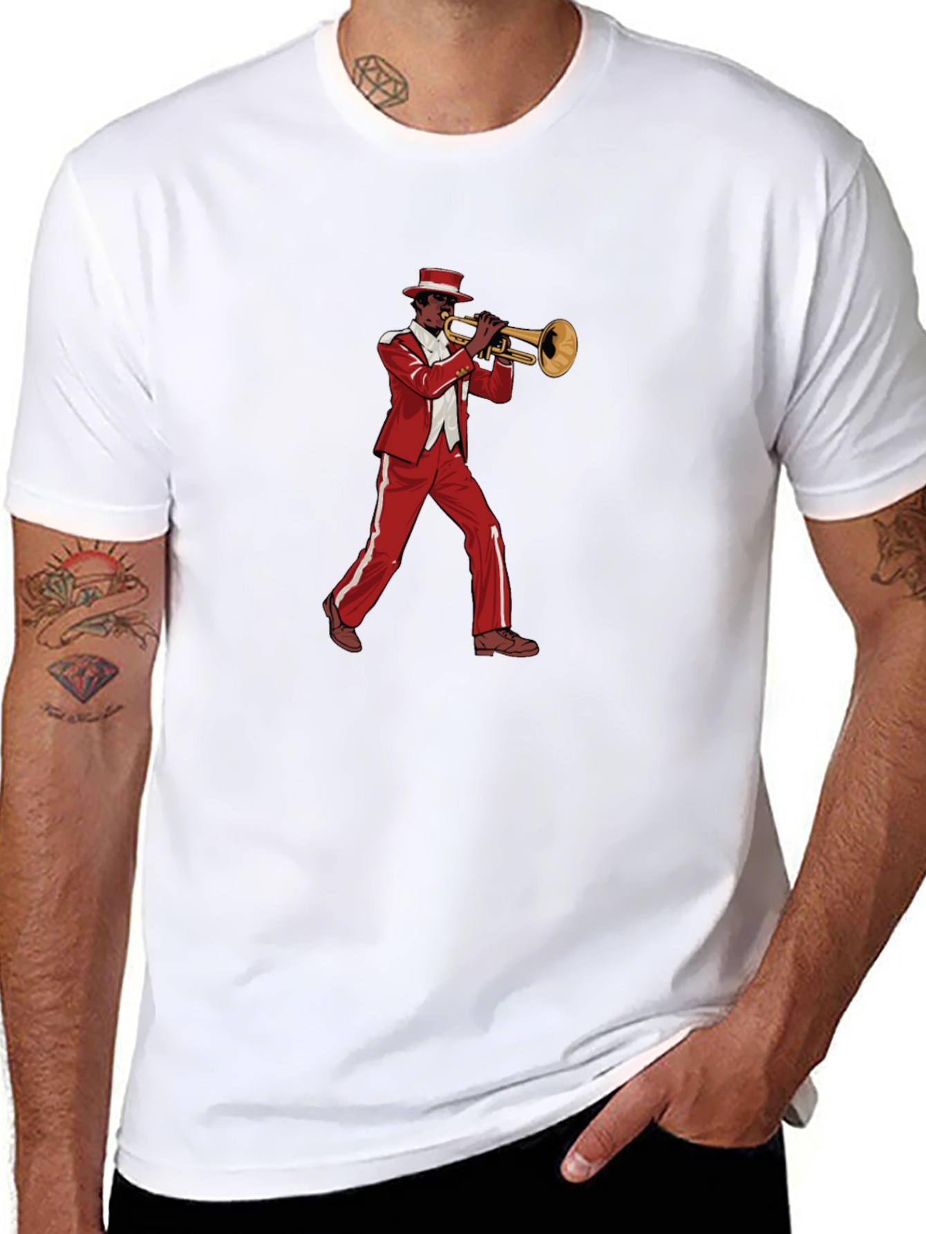 Cool Jazz Trumpet Player Graphic T-Shirt