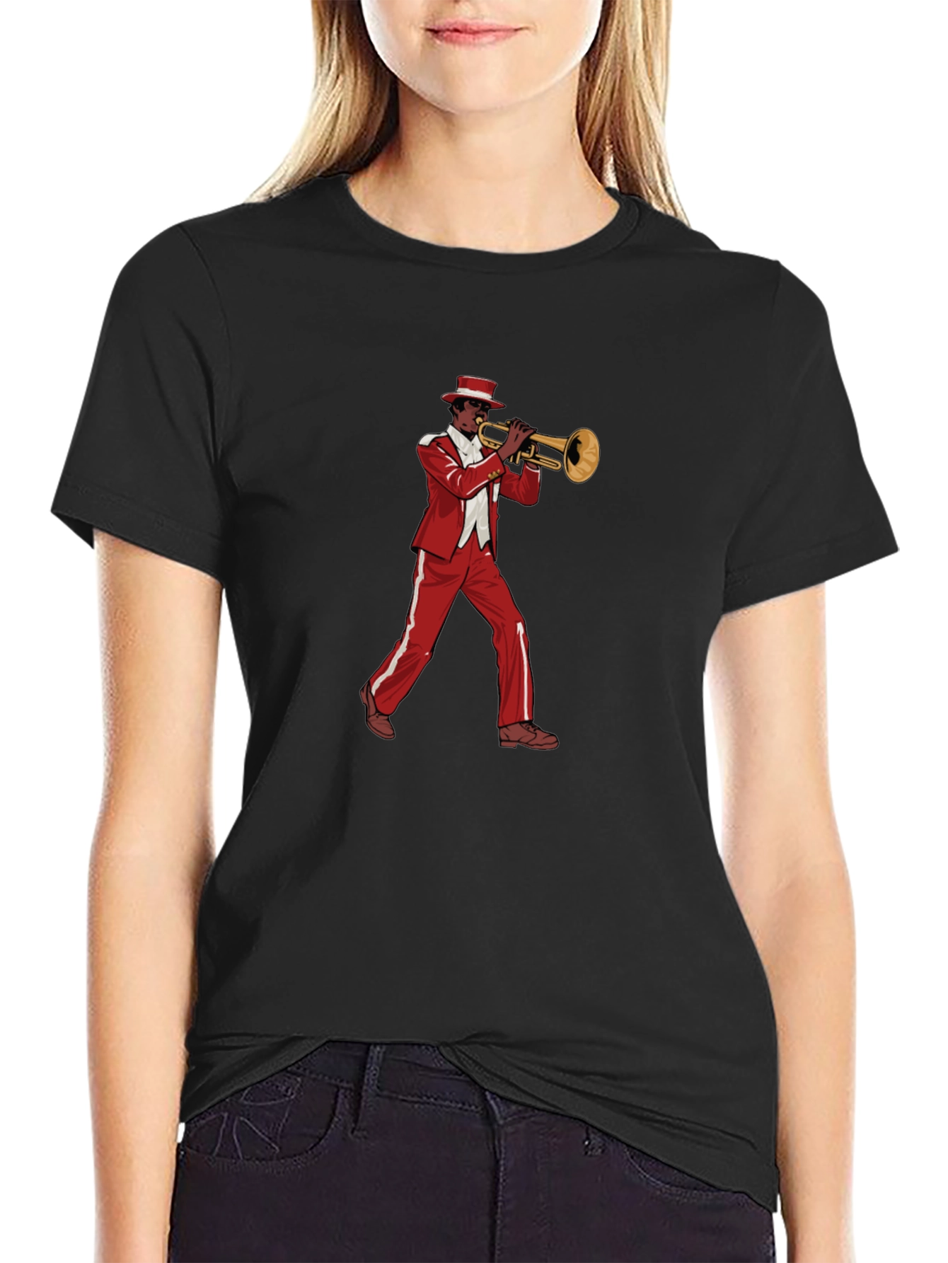 Cool Jazz Trumpet Player Graphic T-Shirt