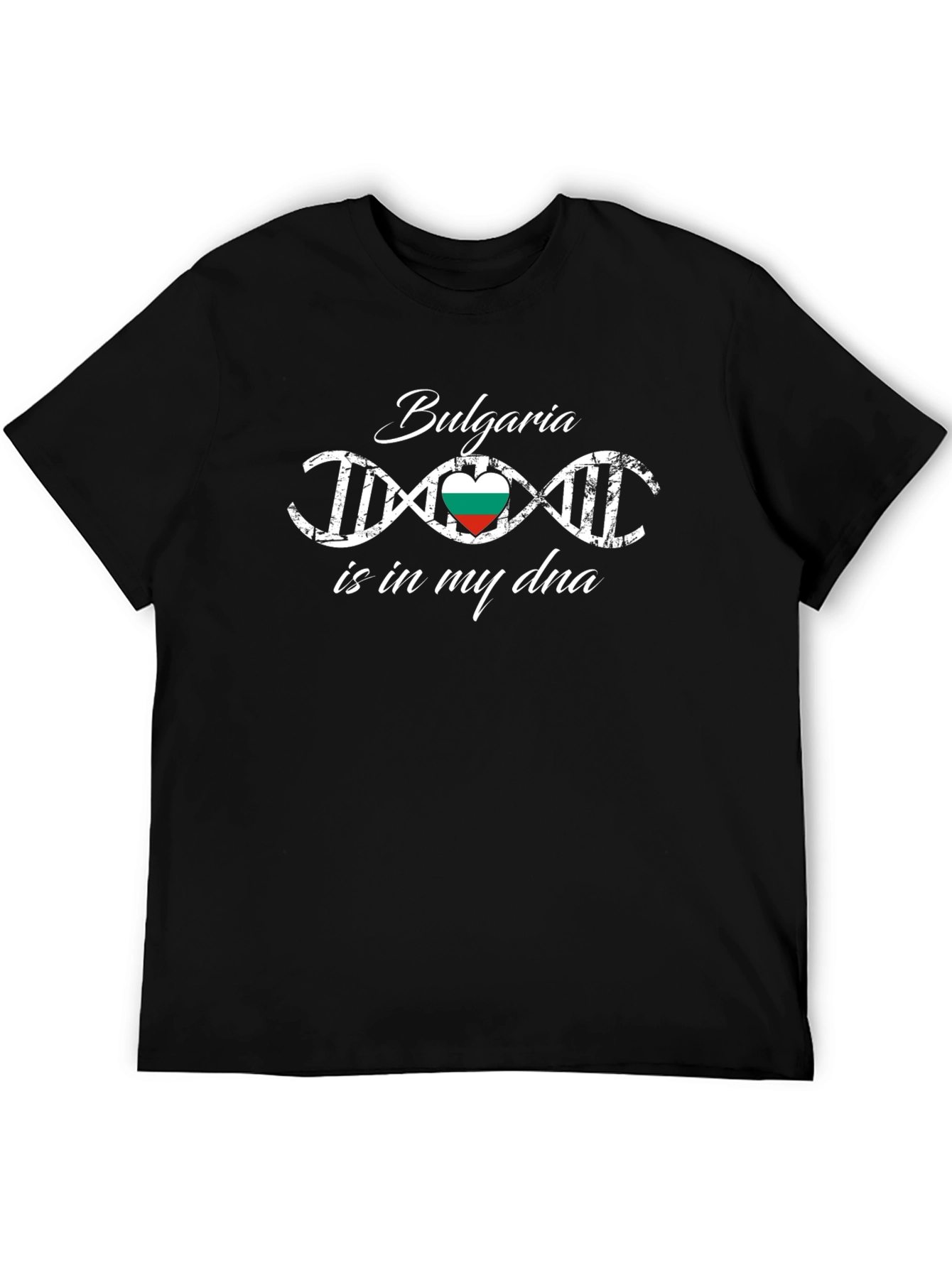 Bulgaria DNA Heart Flag T-Shirt