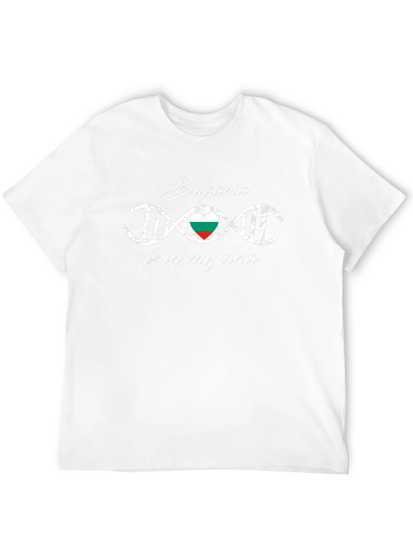Bulgaria DNA Heart Flag T-Shirt