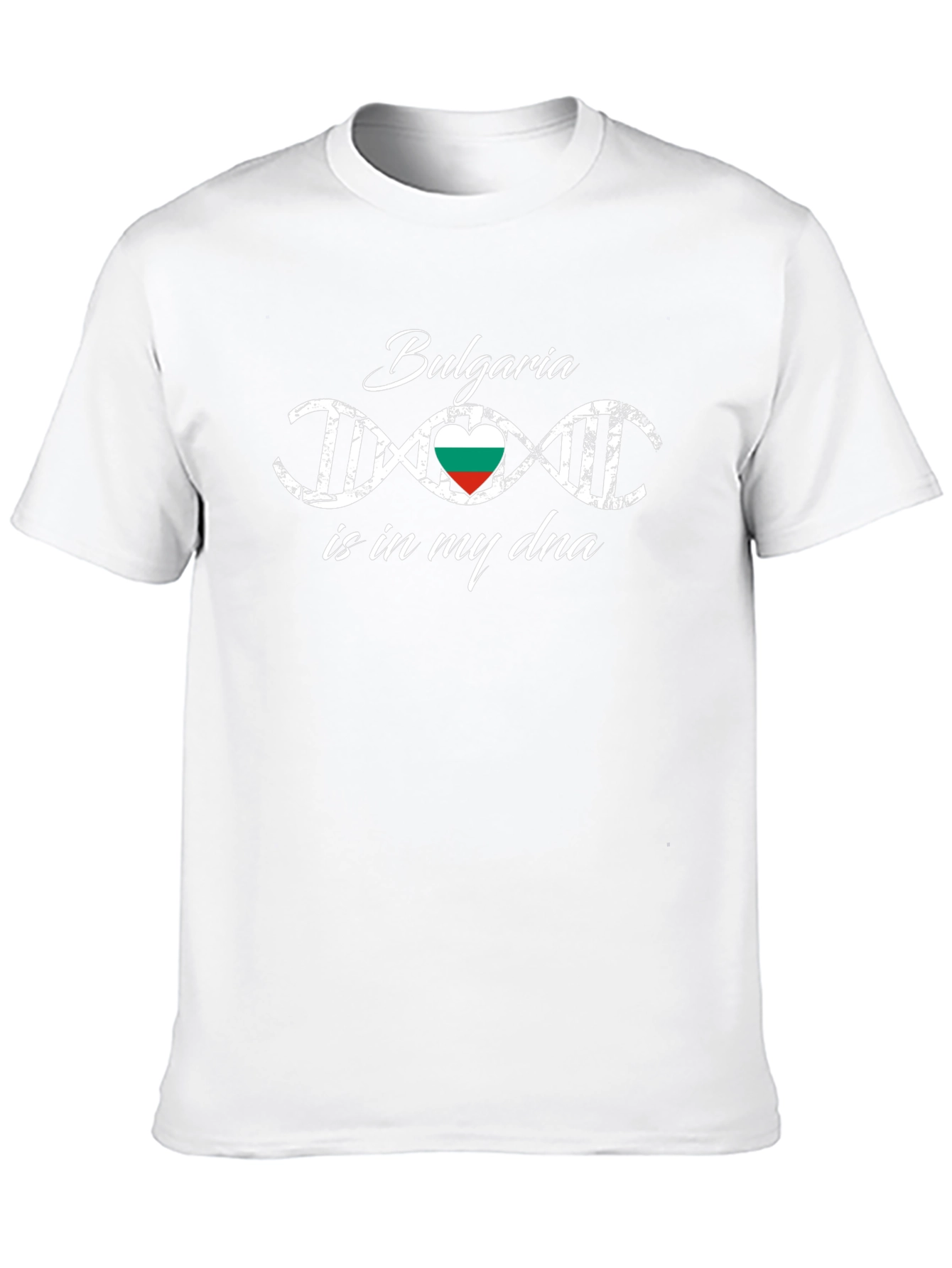Bulgaria DNA Heart Flag T-Shirt