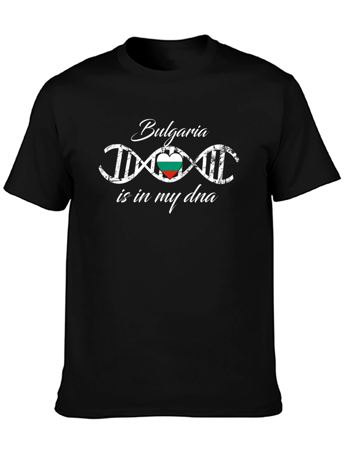 Bulgaria DNA Heart Flag T-Shirt