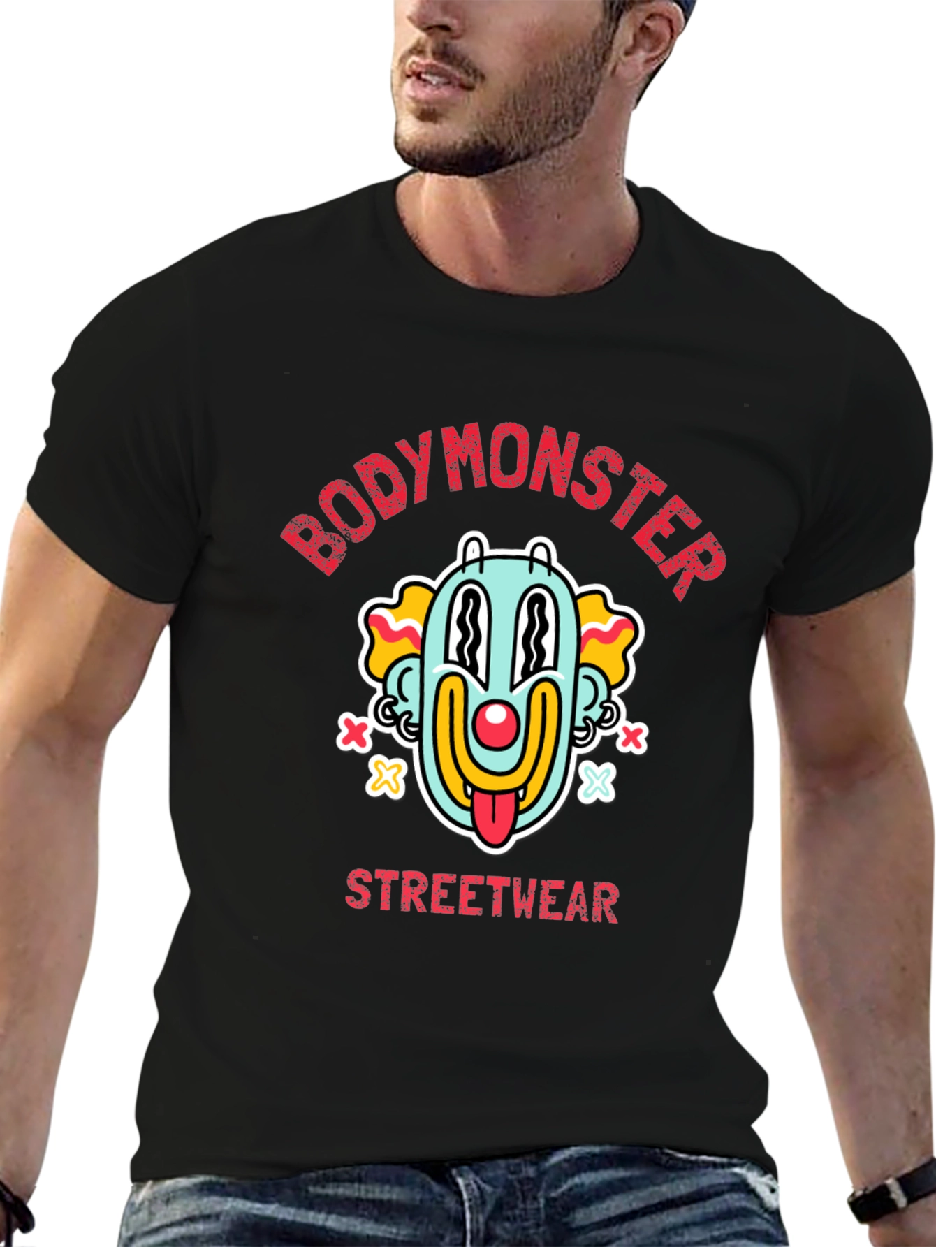 BodyMonster Streetwear Graphic Clown Tee