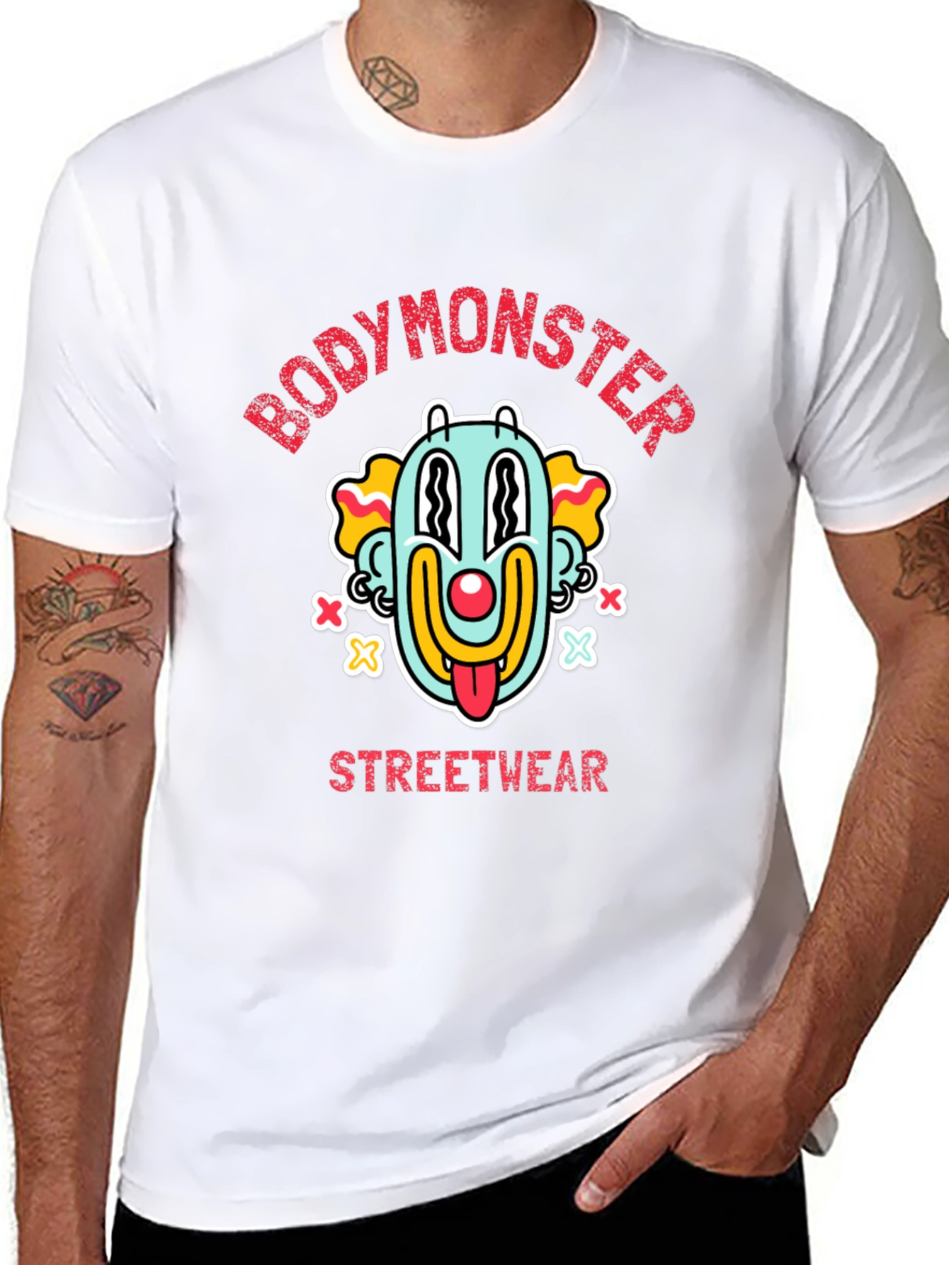 BodyMonster Streetwear Graphic Clown Tee