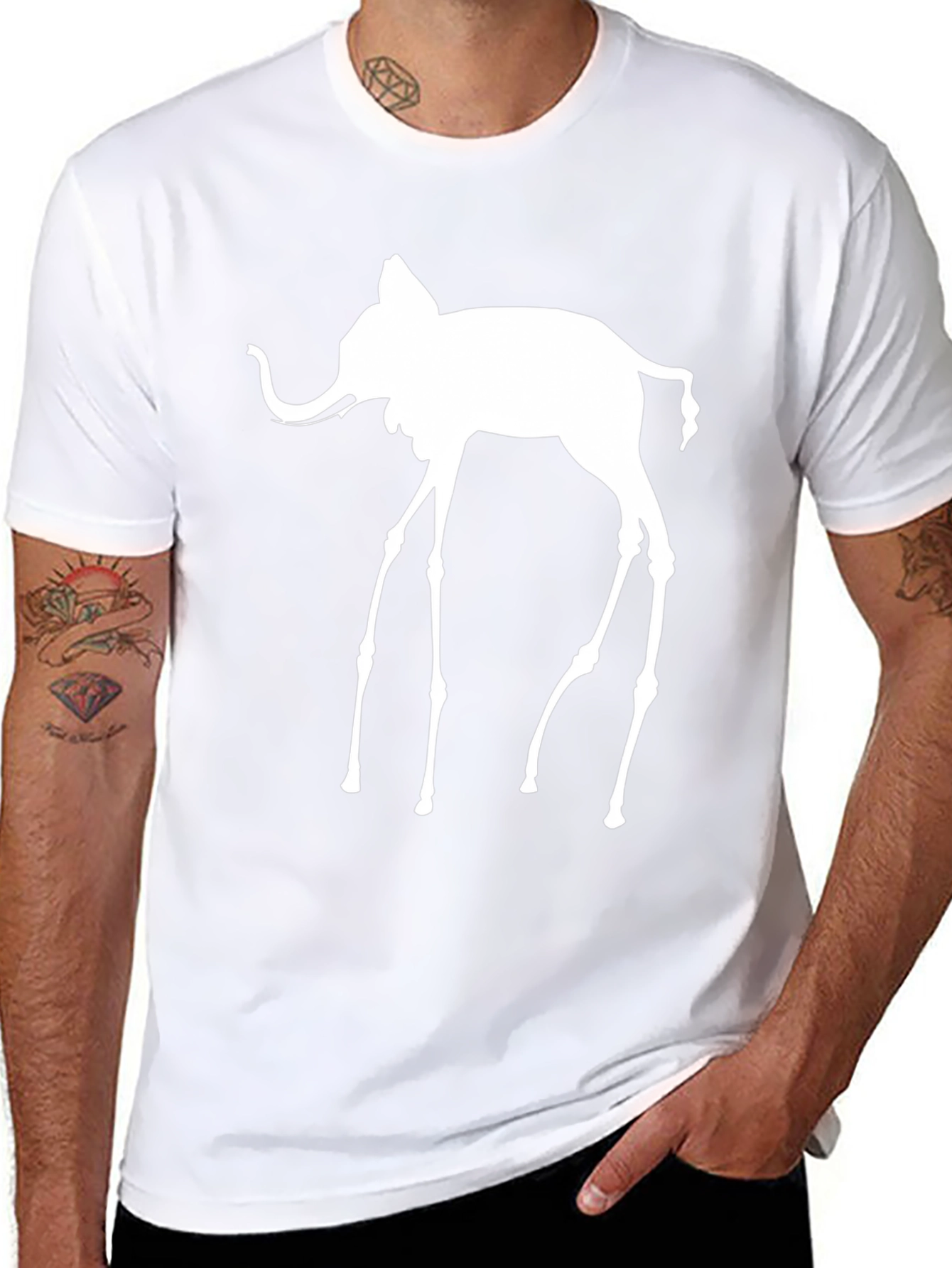 Surreal Elephant T-Shirt - Modern Graphic Tee