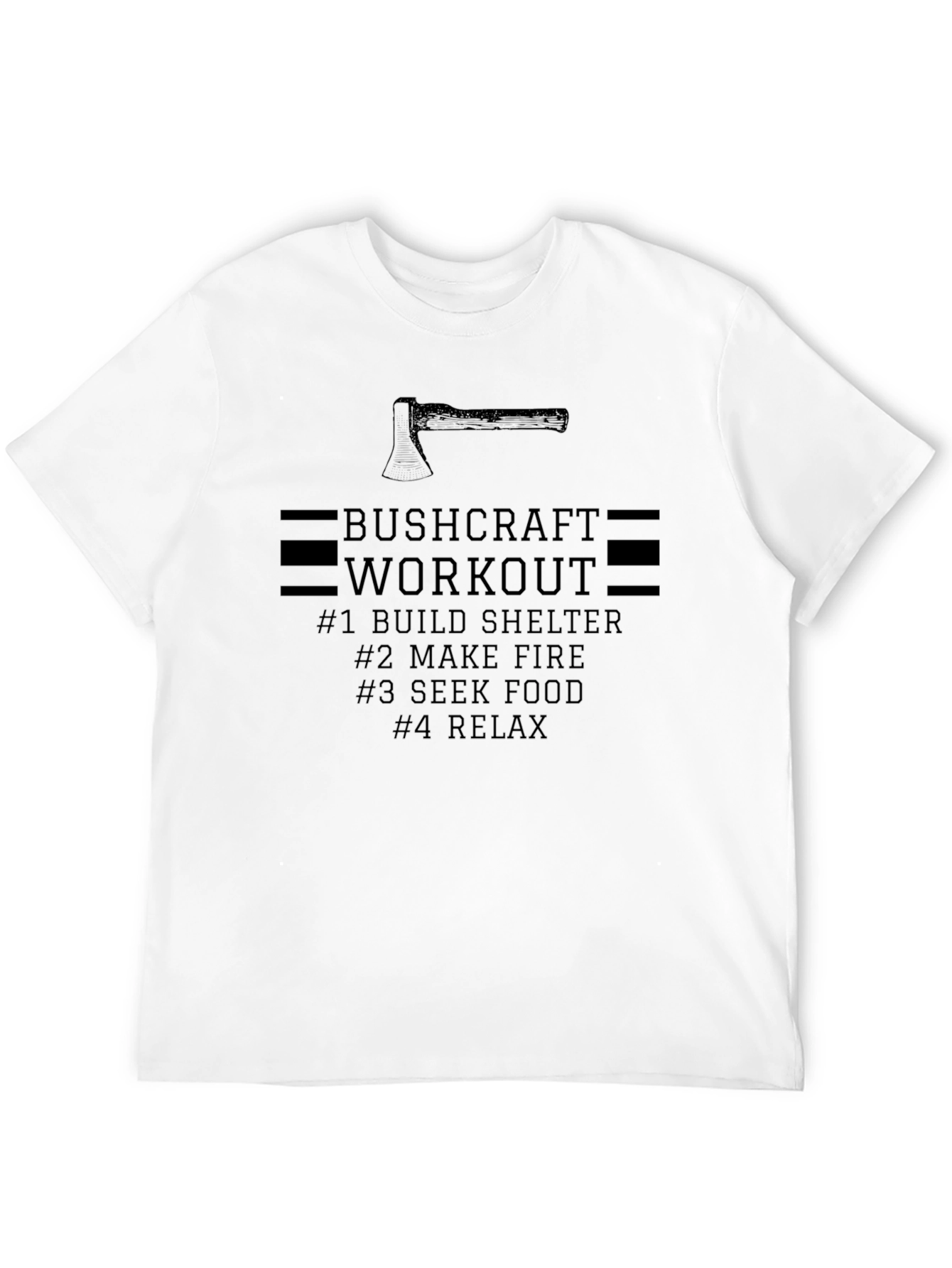 Bushcraft Workout Graphic T-Shirt - Black