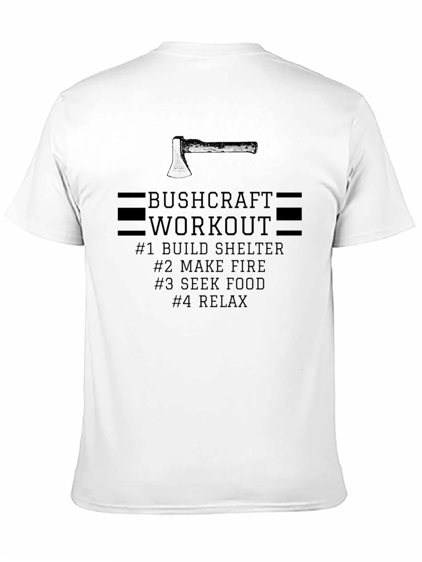 Bushcraft Workout Graphic T-Shirt - Black