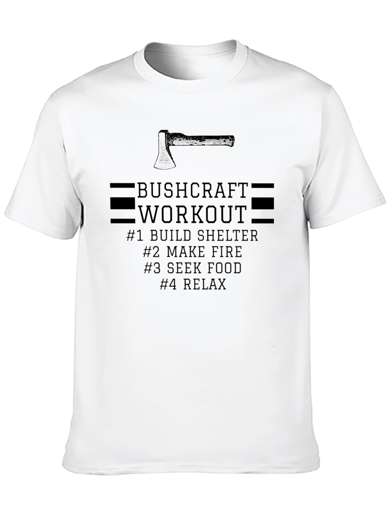 Bushcraft Workout Graphic T-Shirt - Black
