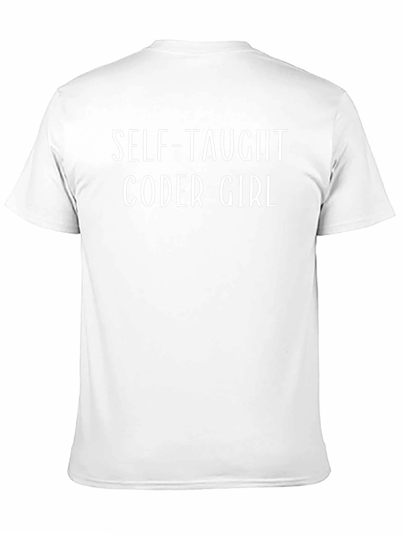 Self-Taught Coder Girl T-Shirt - Black