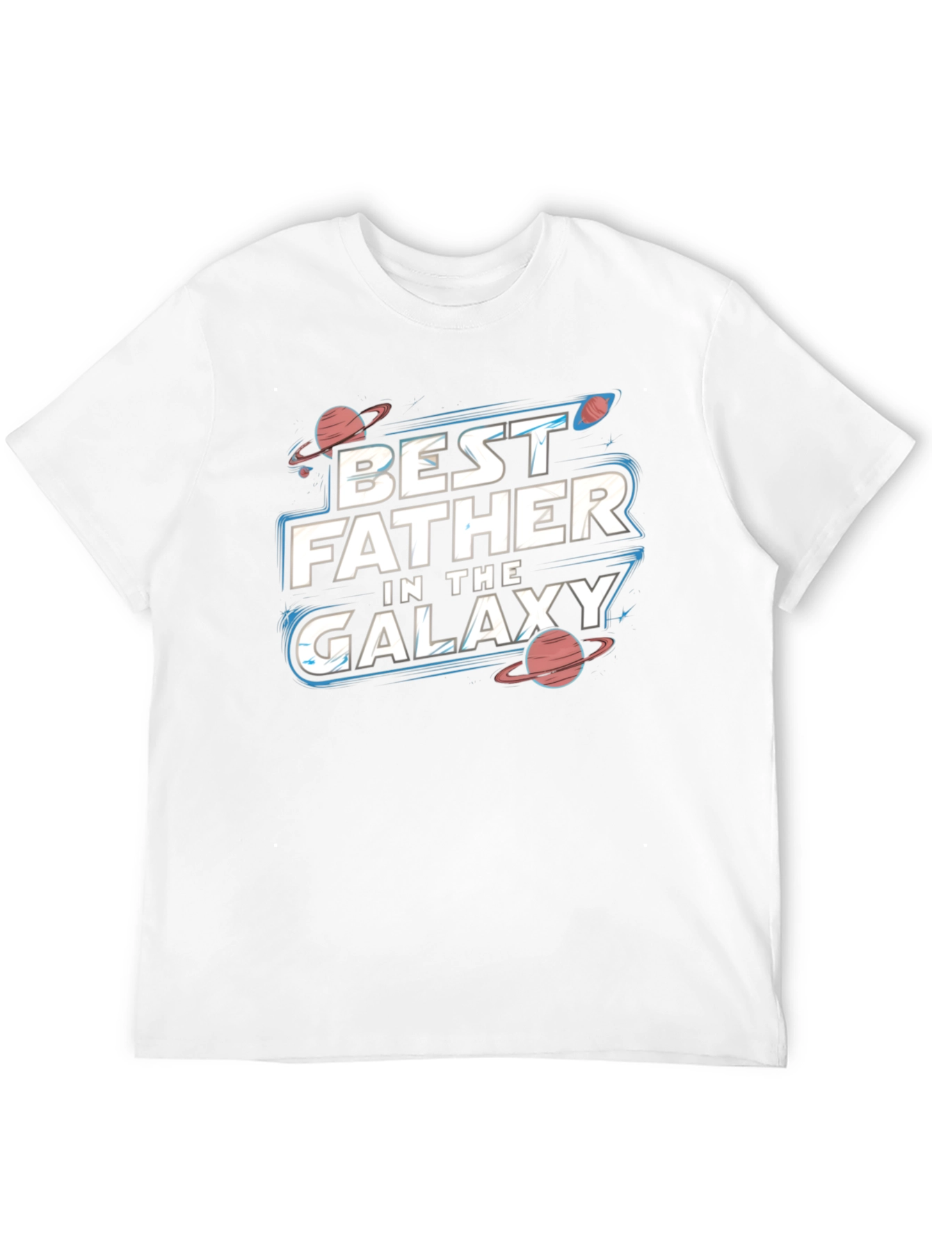 Best Father in the Galaxy Black T-Shirt