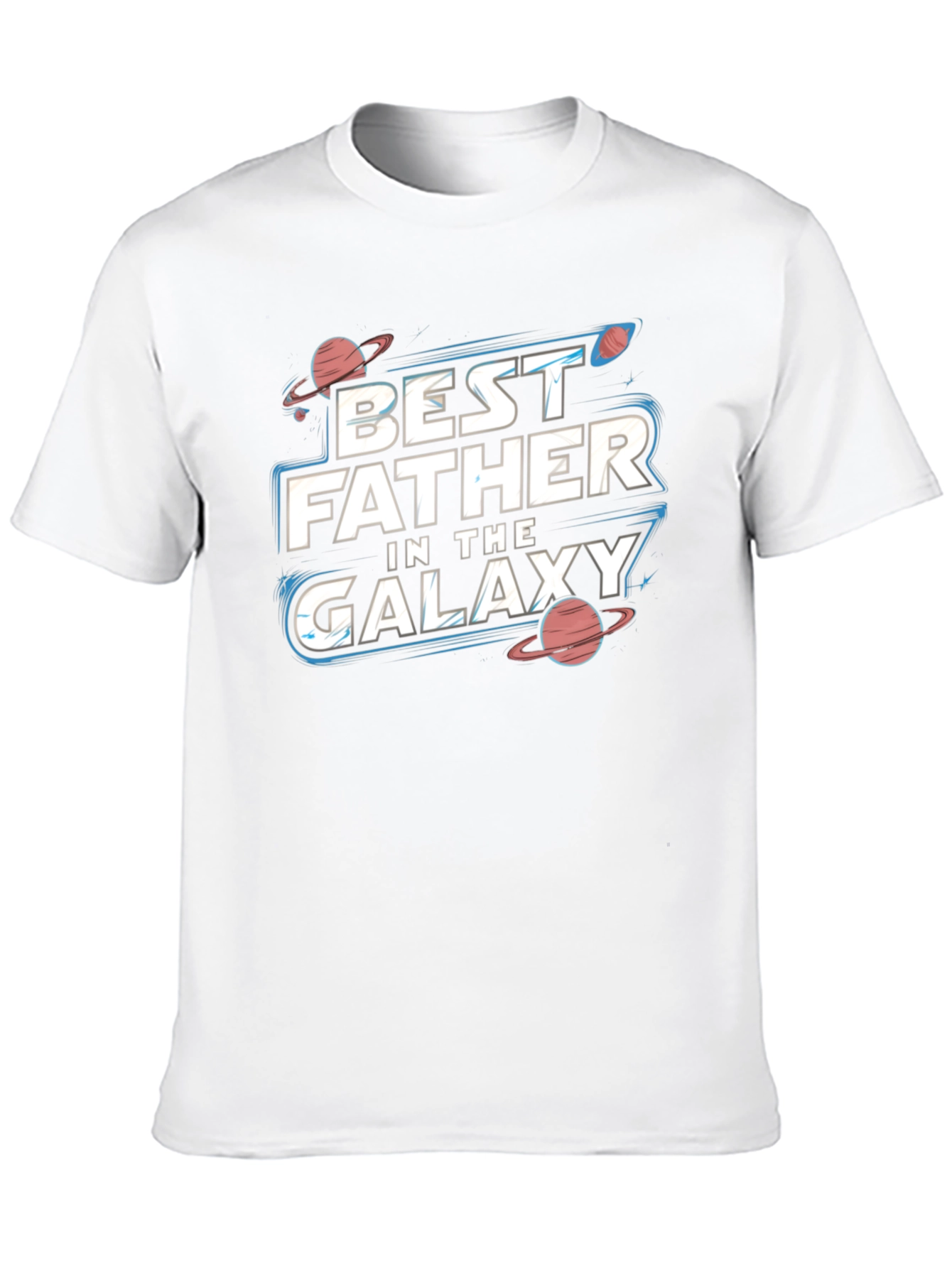 Best Father in the Galaxy Black T-Shirt
