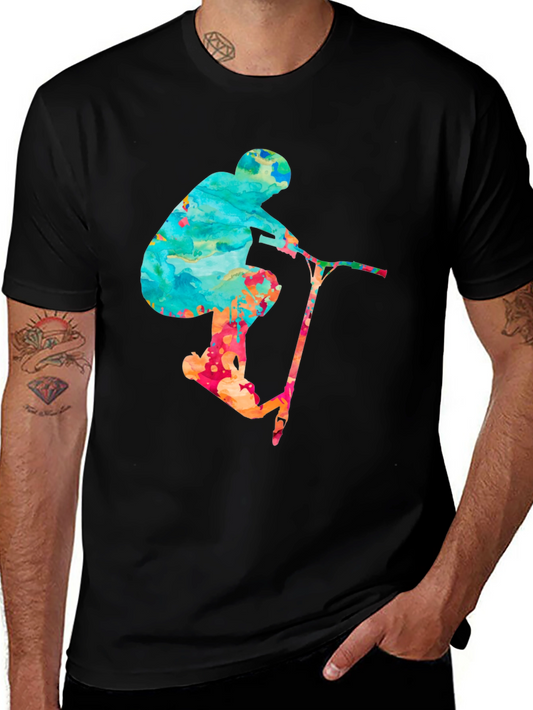 Abstract Scooter T-Shirt - Ride in Style!