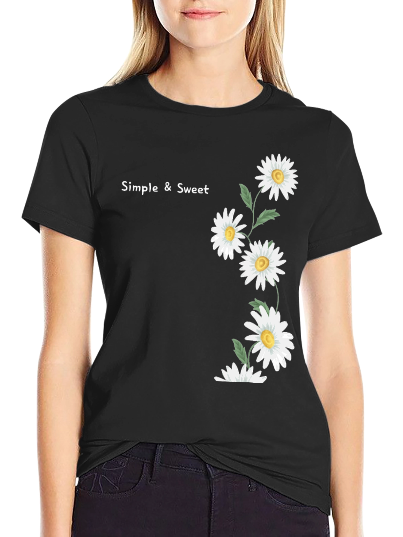 Simple & Sweet Daisy Graphic Tee