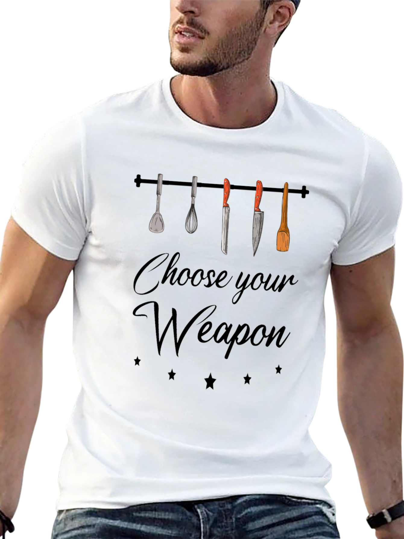 Choose Your Weapon Funny Chef T-Shirt