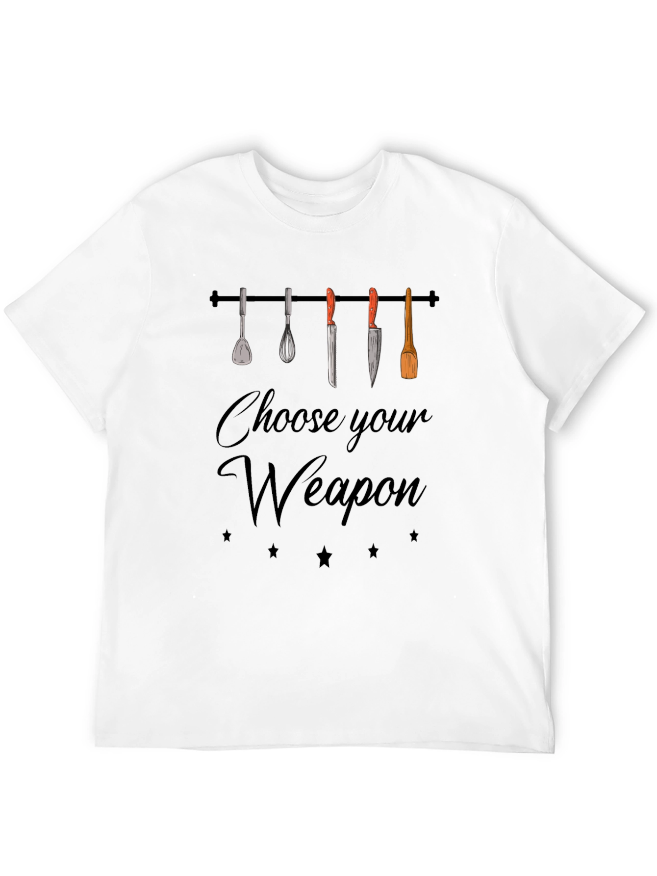 Choose Your Weapon Funny Chef T-Shirt
