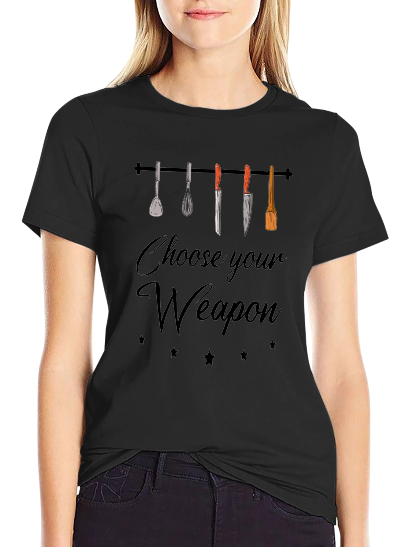 Choose Your Weapon Funny Chef T-Shirt