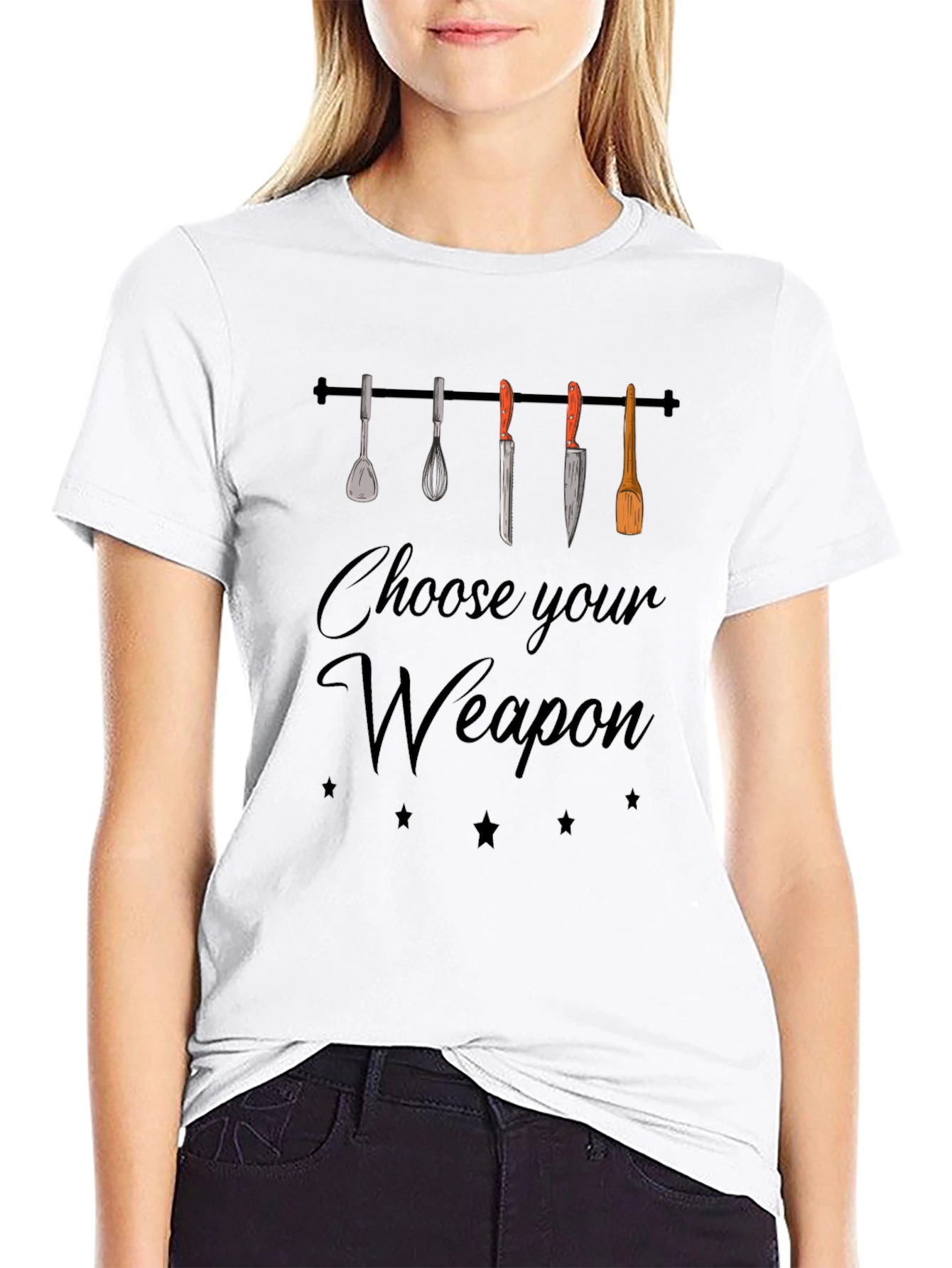 Choose Your Weapon Funny Chef T-Shirt