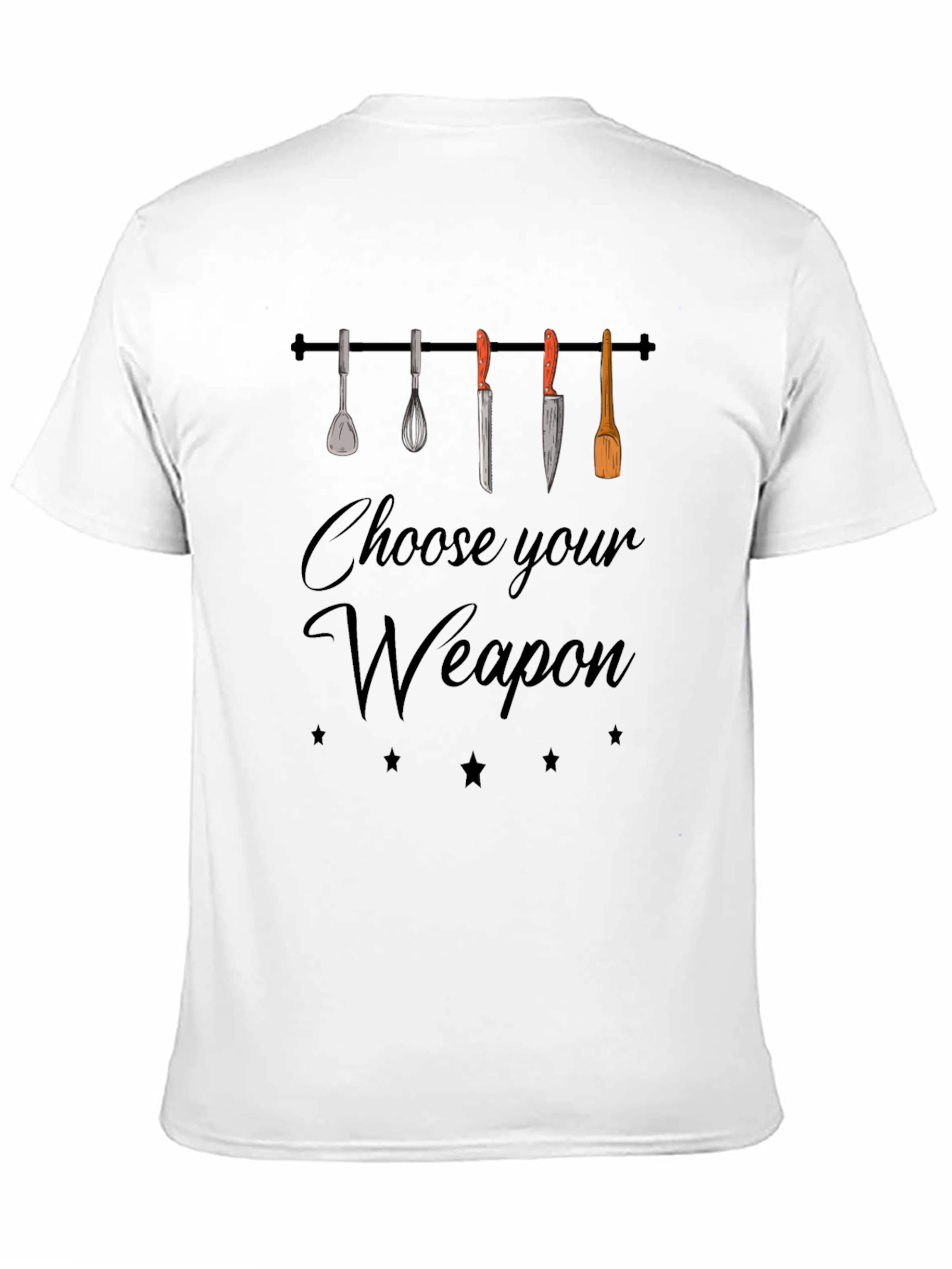 Choose Your Weapon Funny Chef T-Shirt