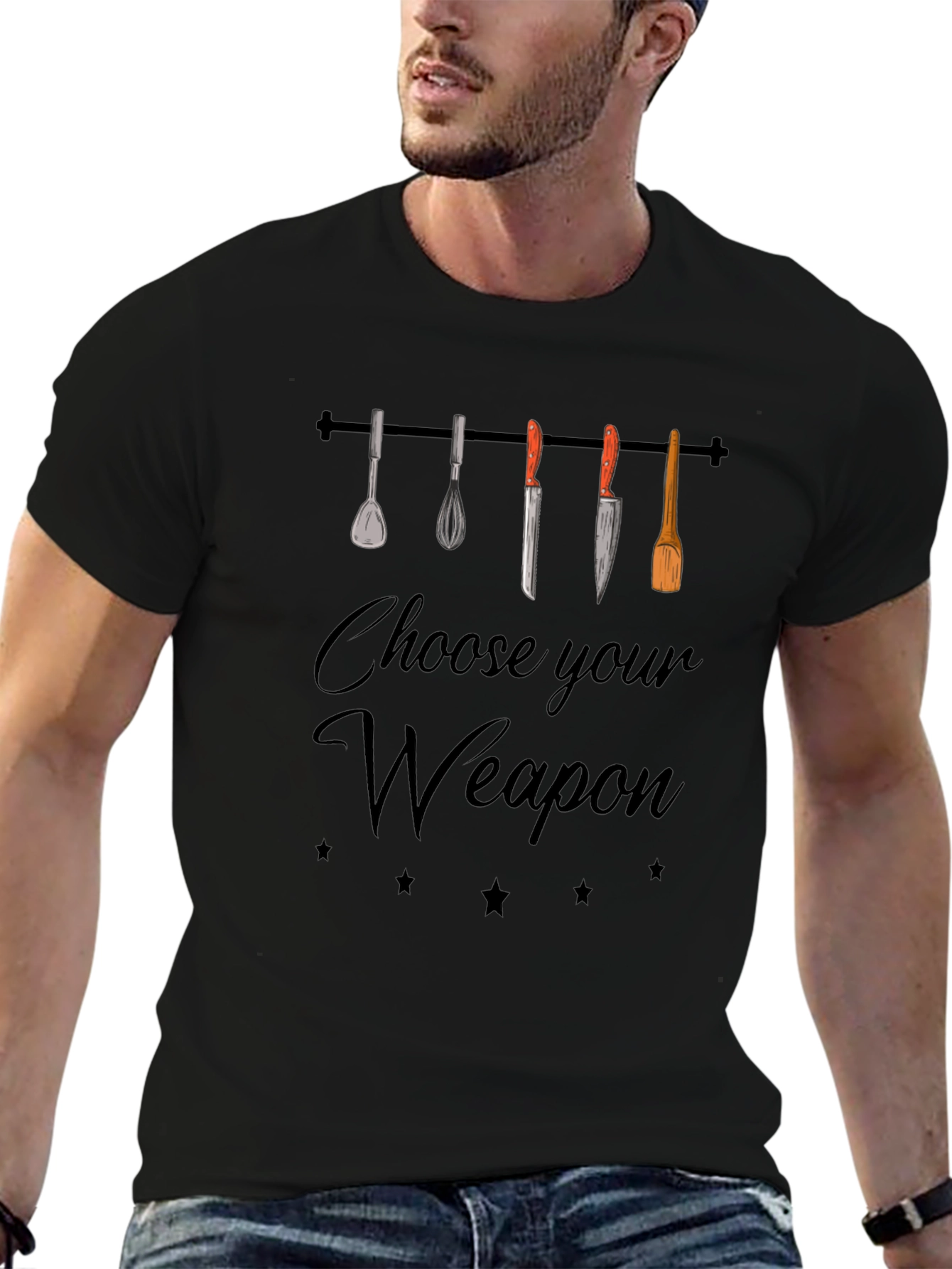 Choose Your Weapon Funny Chef T-Shirt