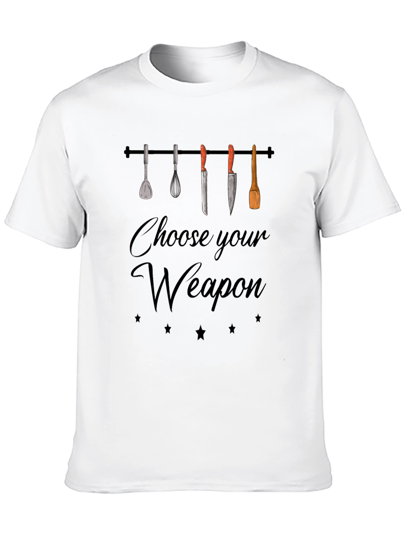 Choose Your Weapon Funny Chef T-Shirt