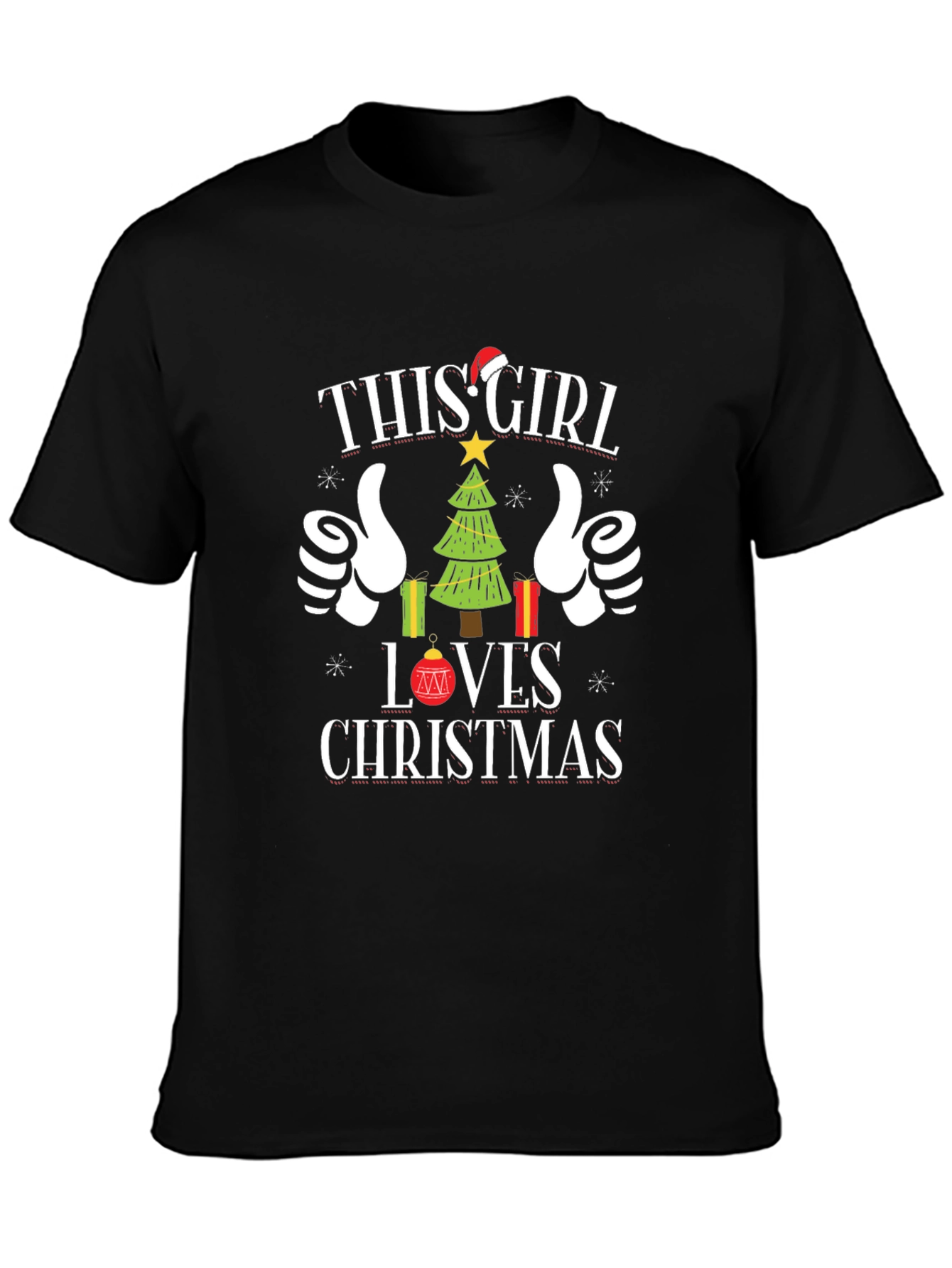 This Girl Loves Christmas T-Shirt Holiday Tee