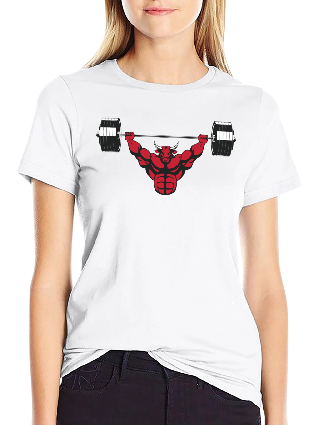 Bull Gym Weightlifting Graphic Tee