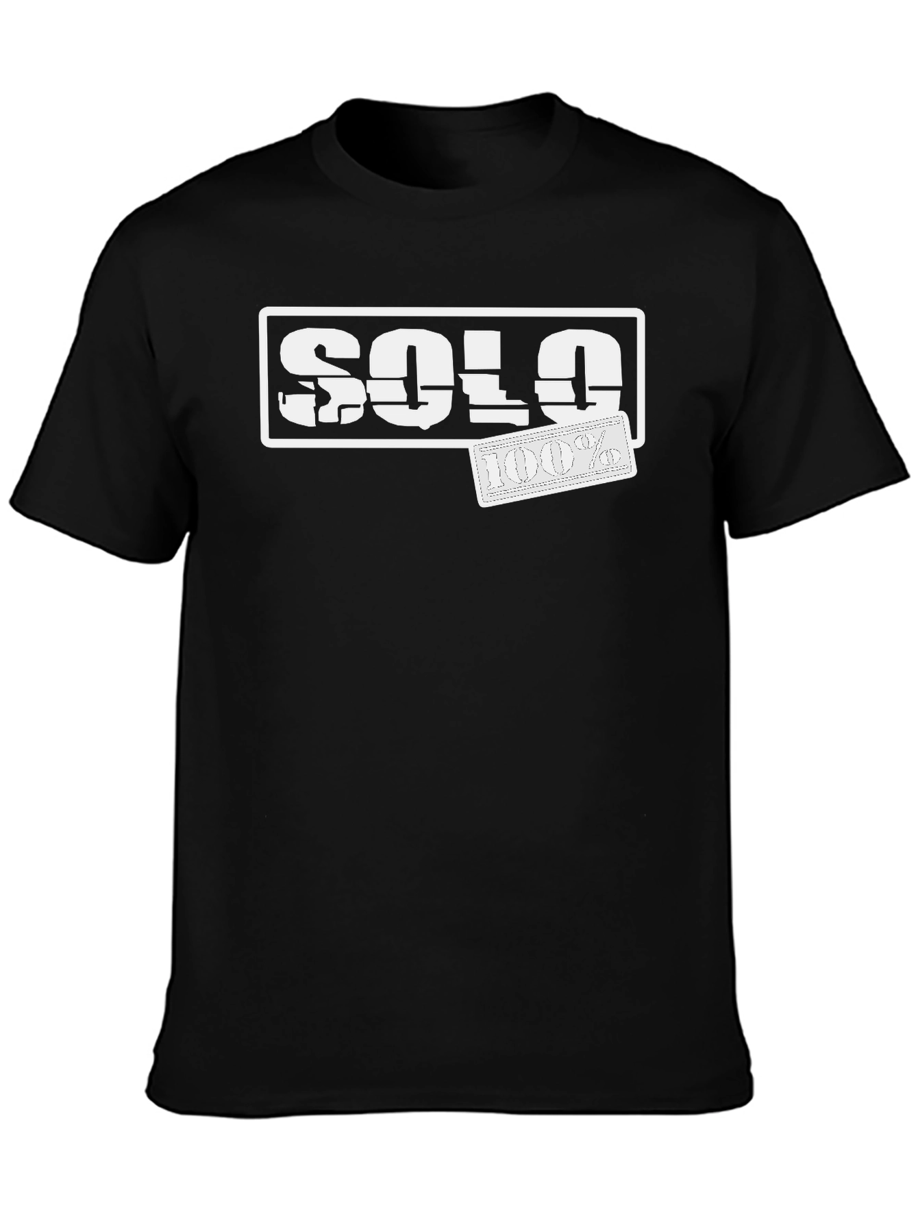 Solo 100% Black Graphic Tee