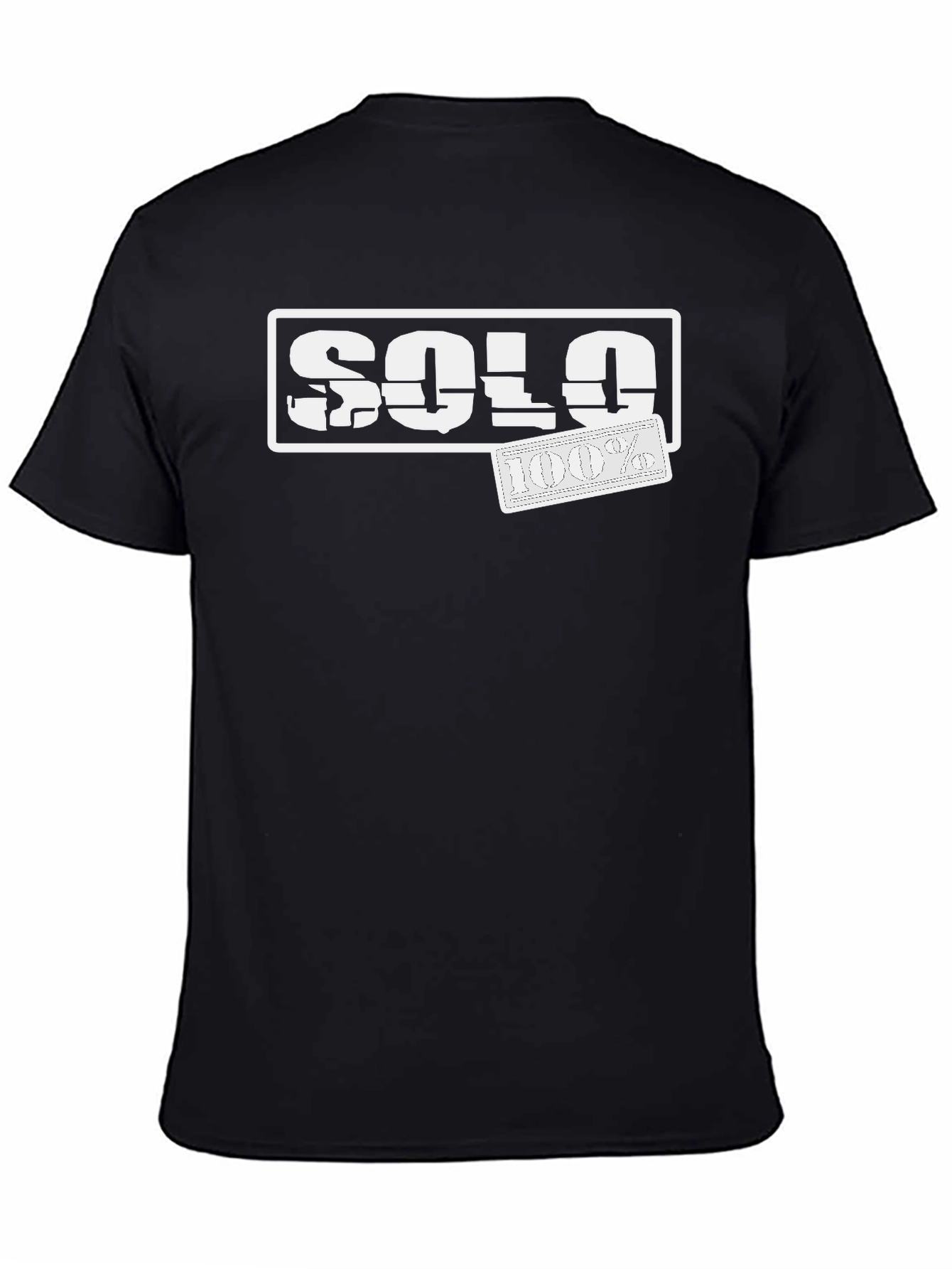 Solo 100% Black Graphic Tee