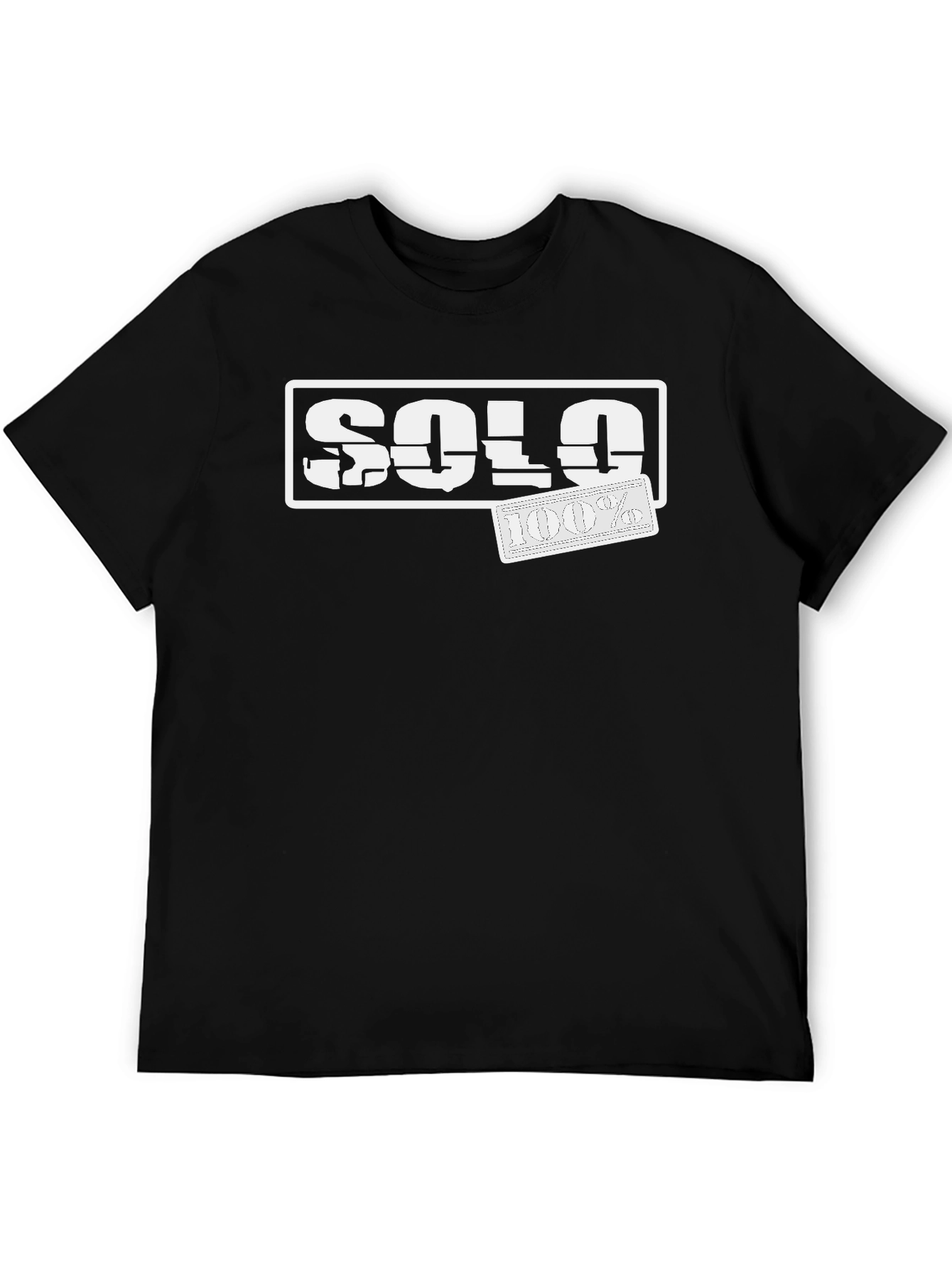 Solo 100% Black Graphic Tee