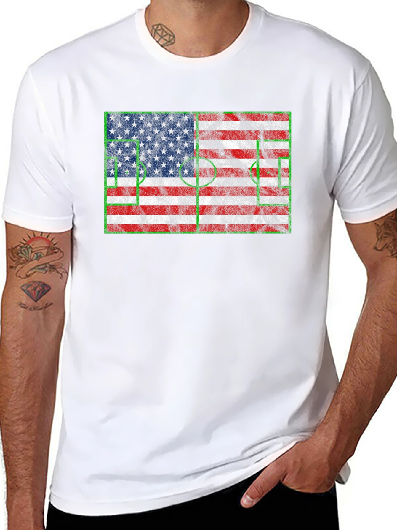 American Flag Soccer T-Shirt