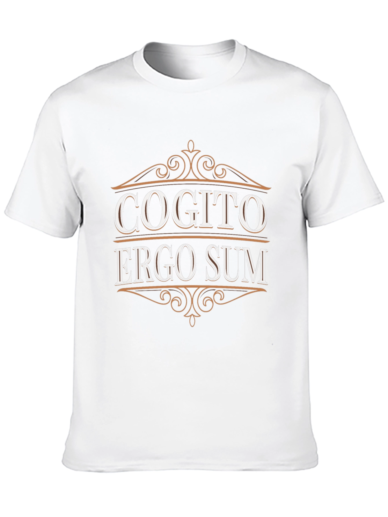 Cogito Ergo Sum Black T-Shirt - Philosophical Tee