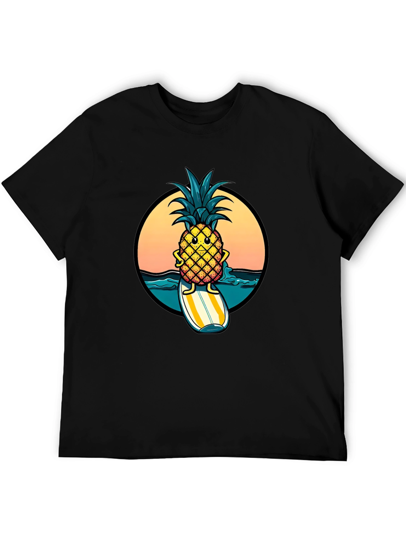 Surfing Pineapple Graphic Tee