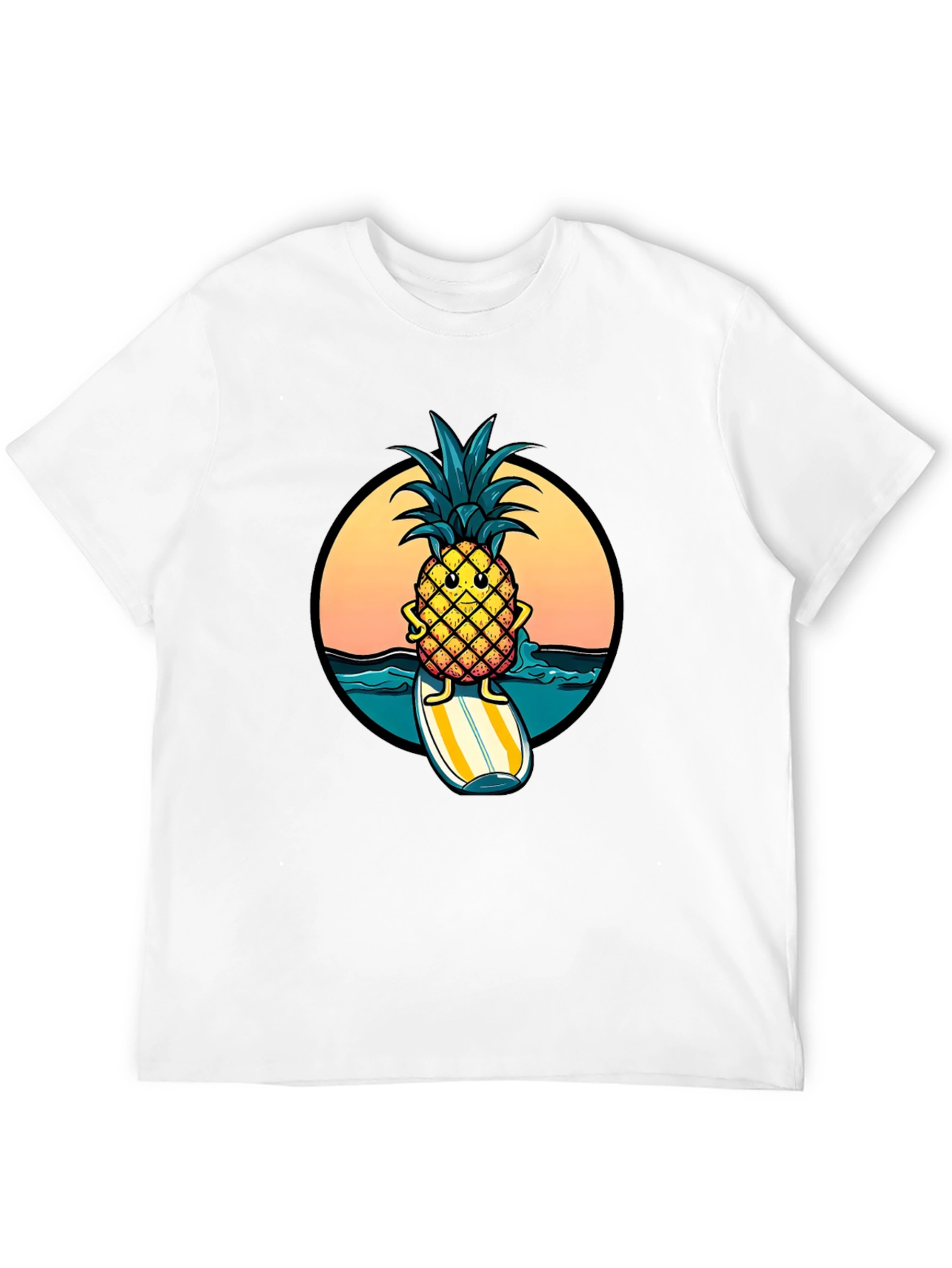Surfing Pineapple Graphic Tee