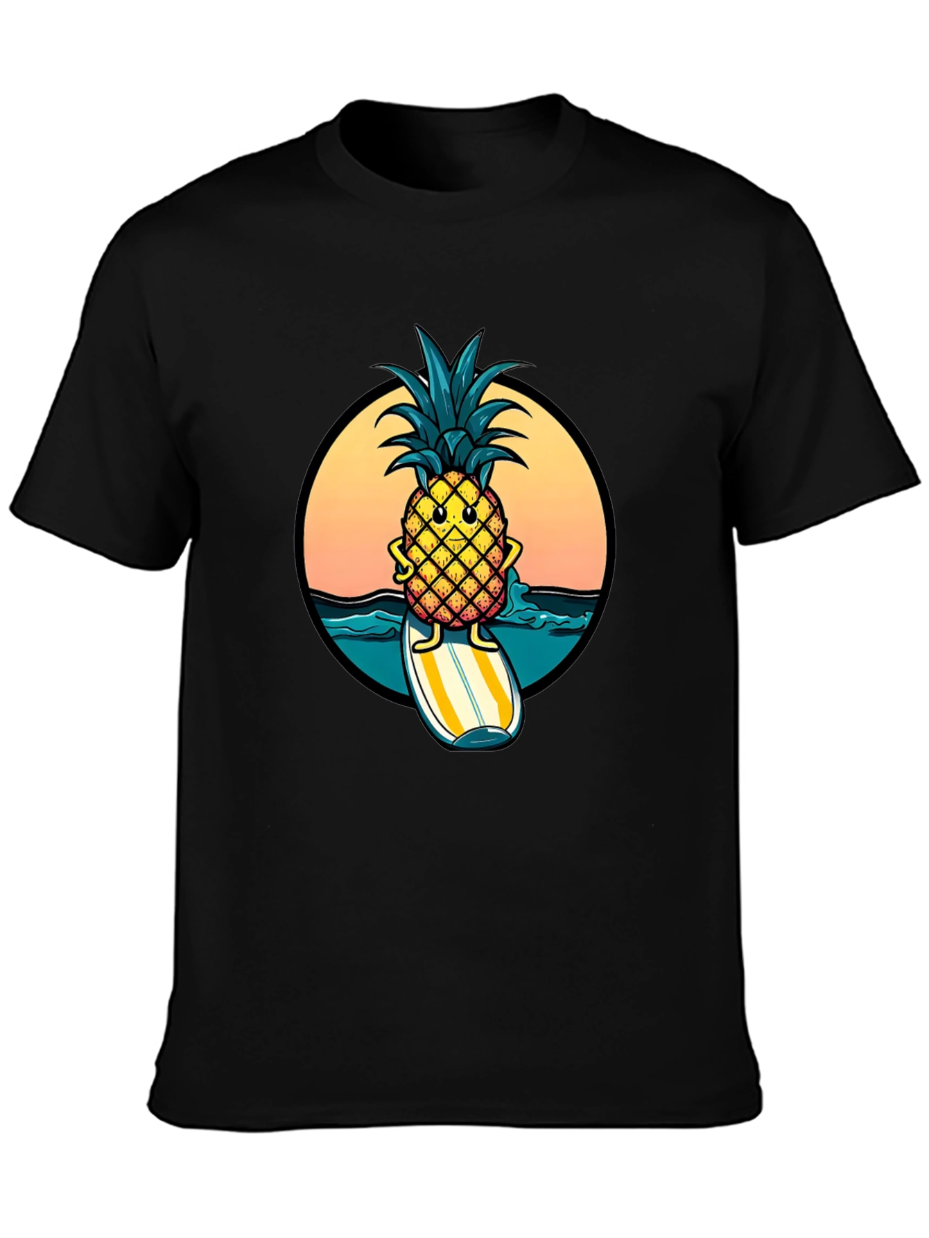 Surfing Pineapple Graphic Tee