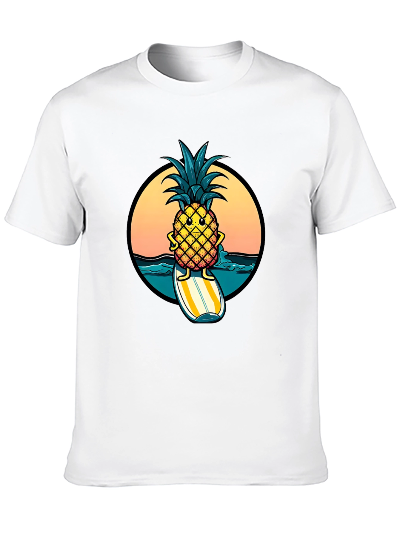 Surfing Pineapple Graphic Tee