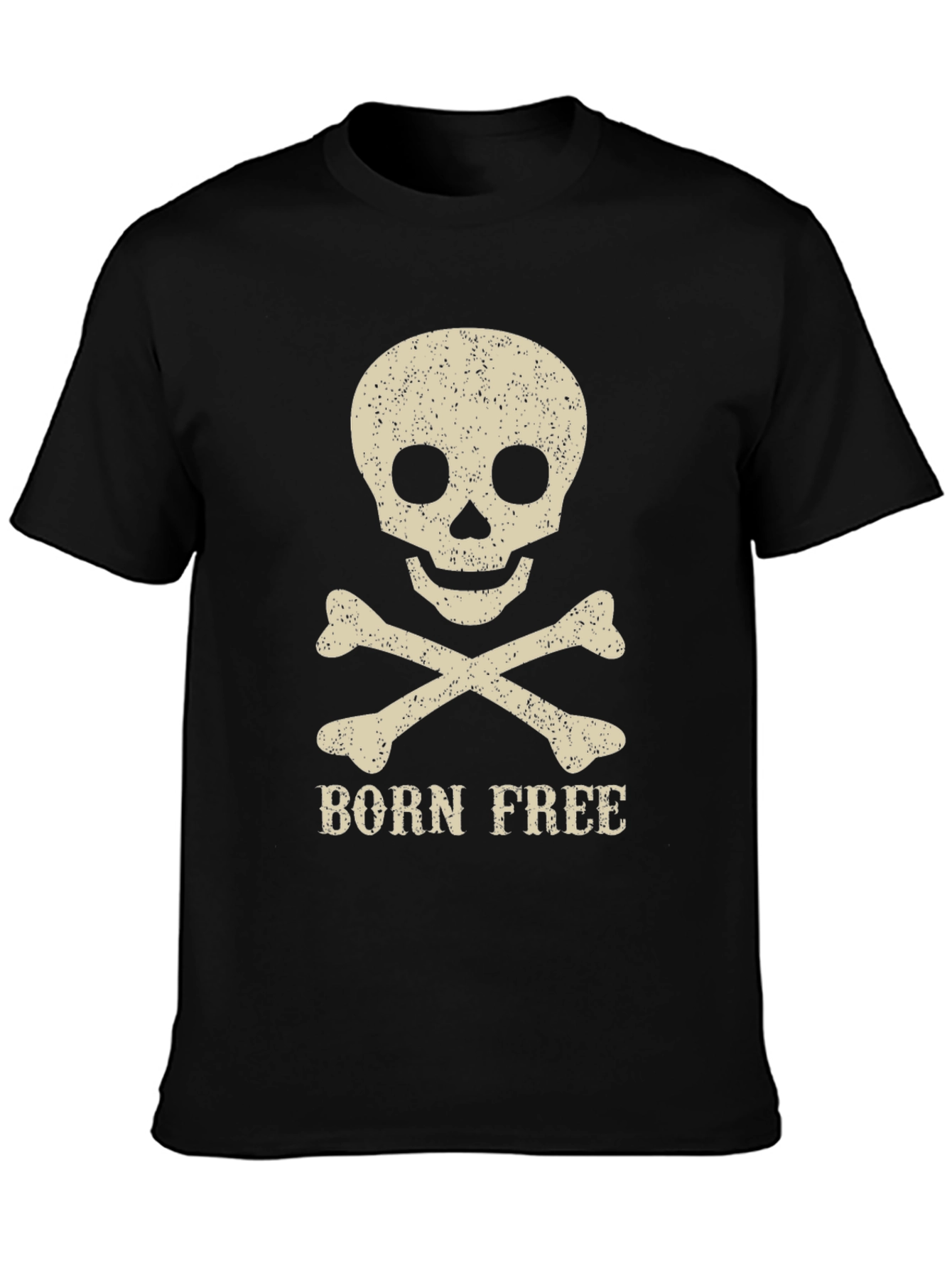 Born Free Skull & Crossbones Graphic T-Shirt